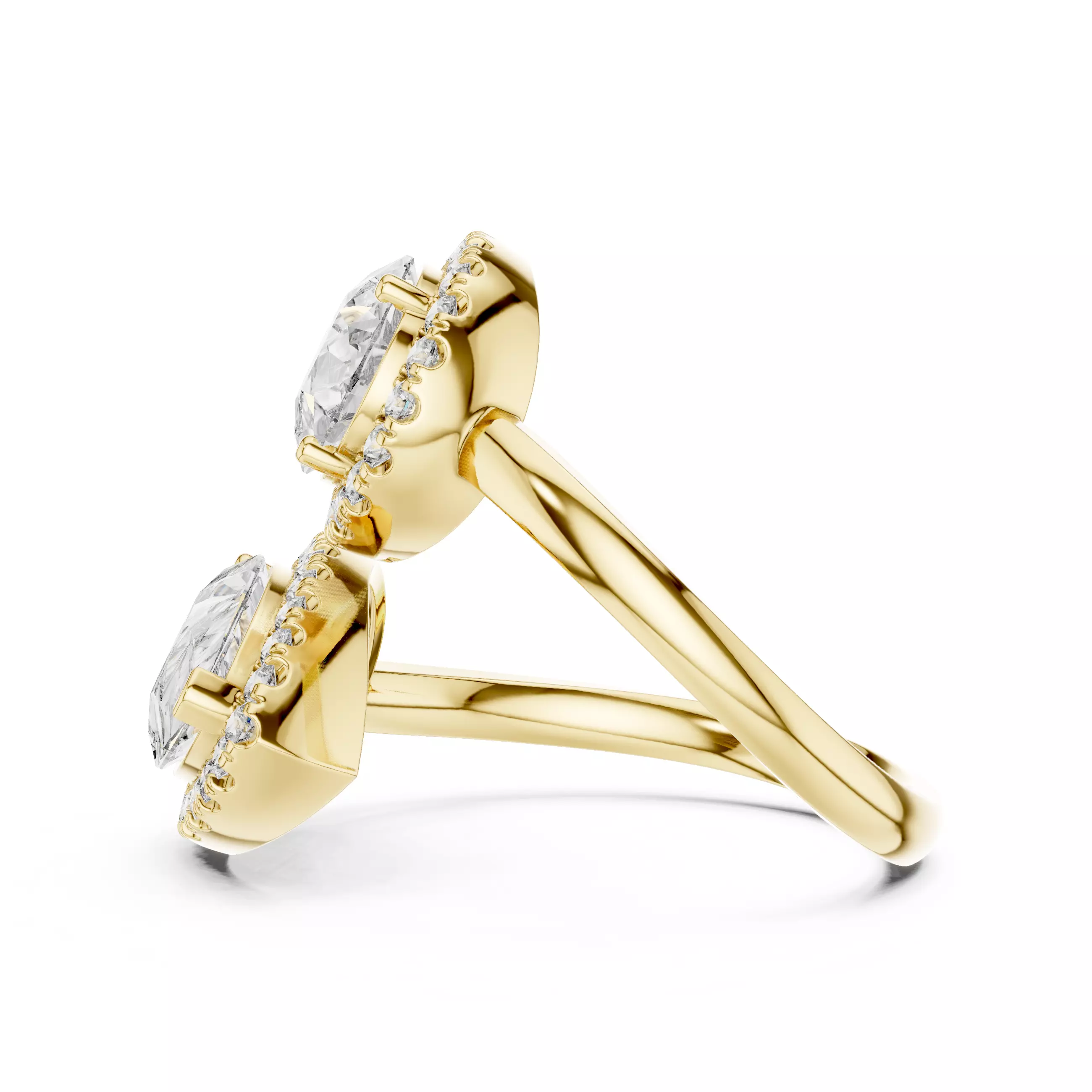 Solitaire Ring 3dm stl renders animation videos details  3D print model_4