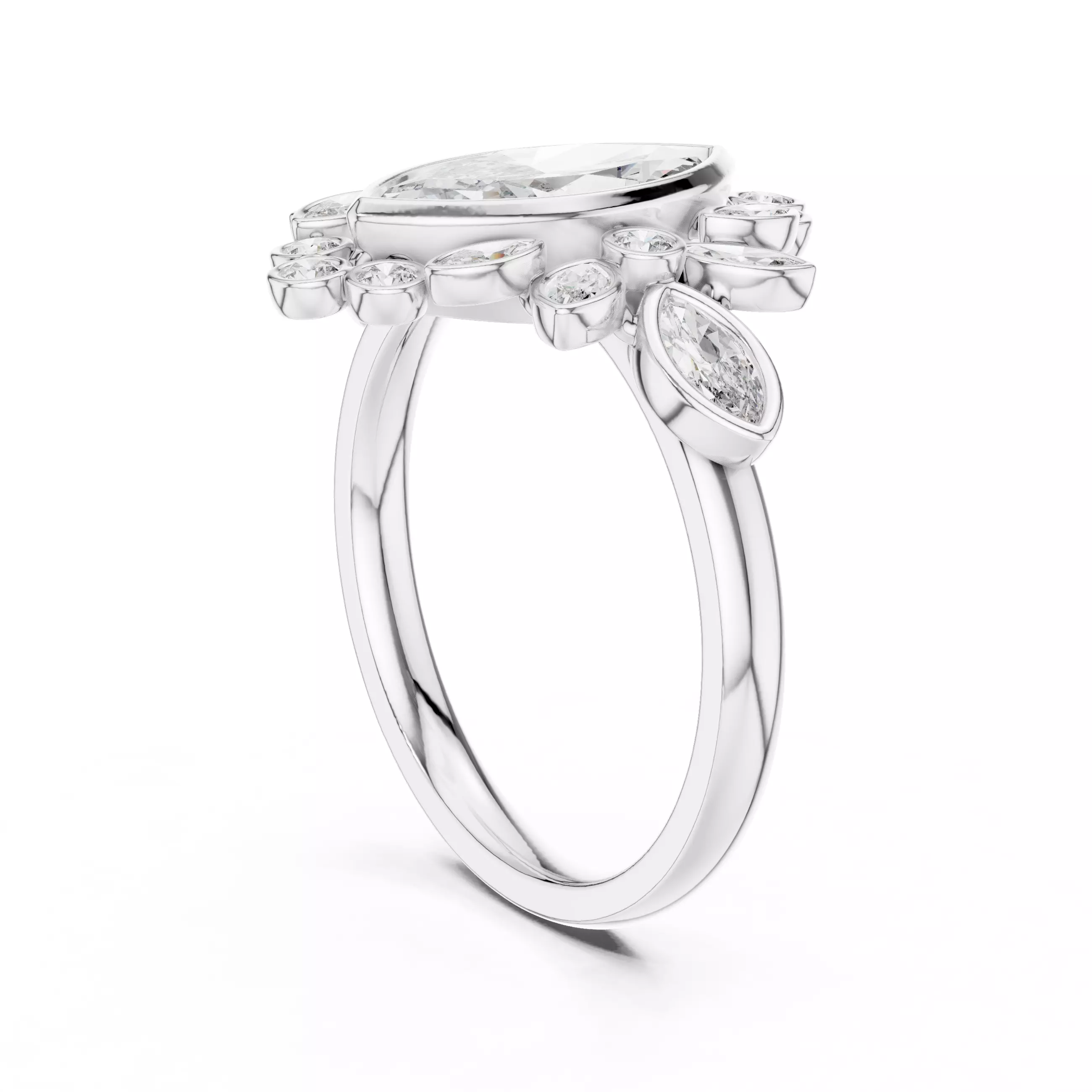 Solitaire Ring 3dm stl renders animation videos details 3D print model_10