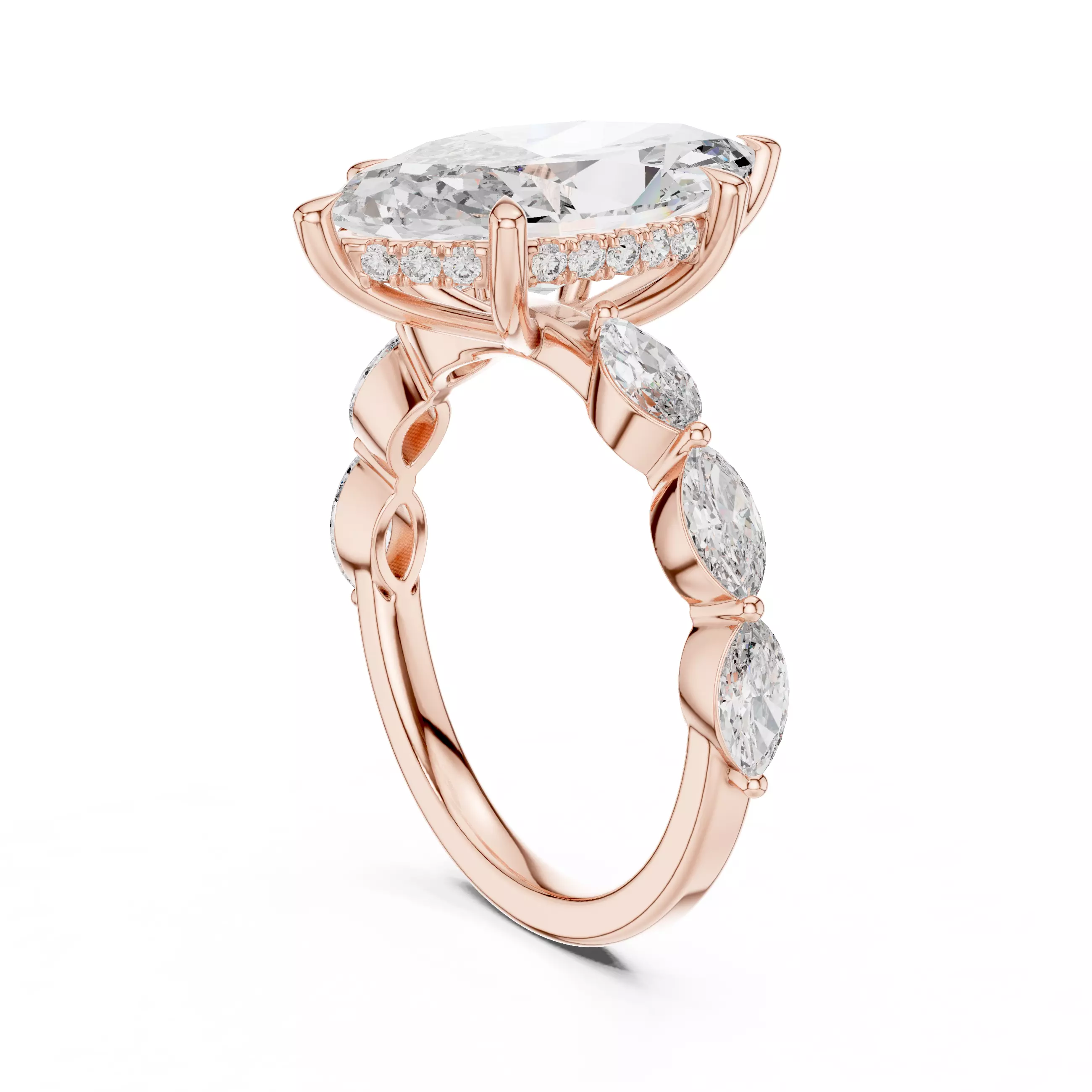 Solitaire Ring 3dm stl renders animation videos details 3D print model_8