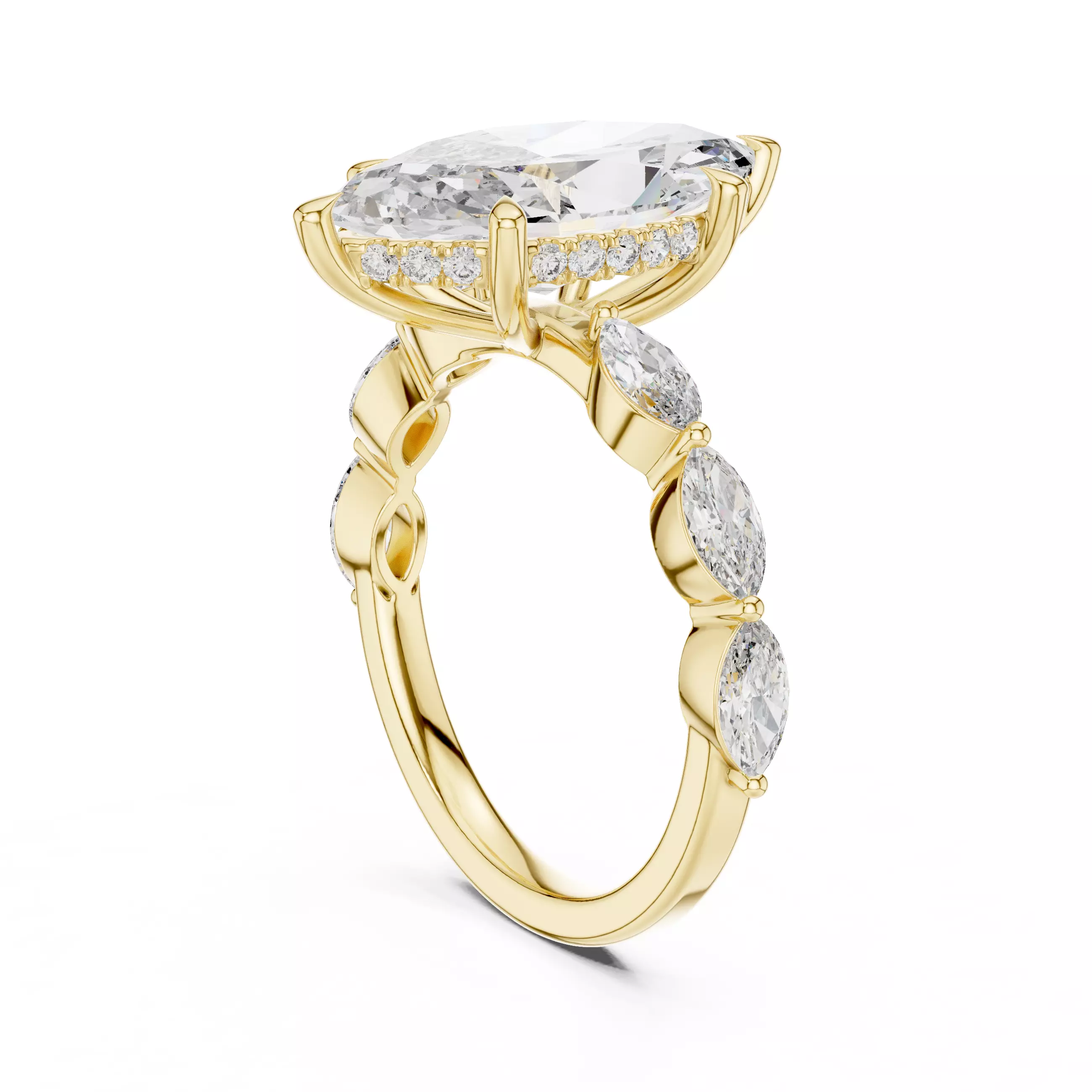 Solitaire Ring 3dm stl renders animation videos details 3D print model_12