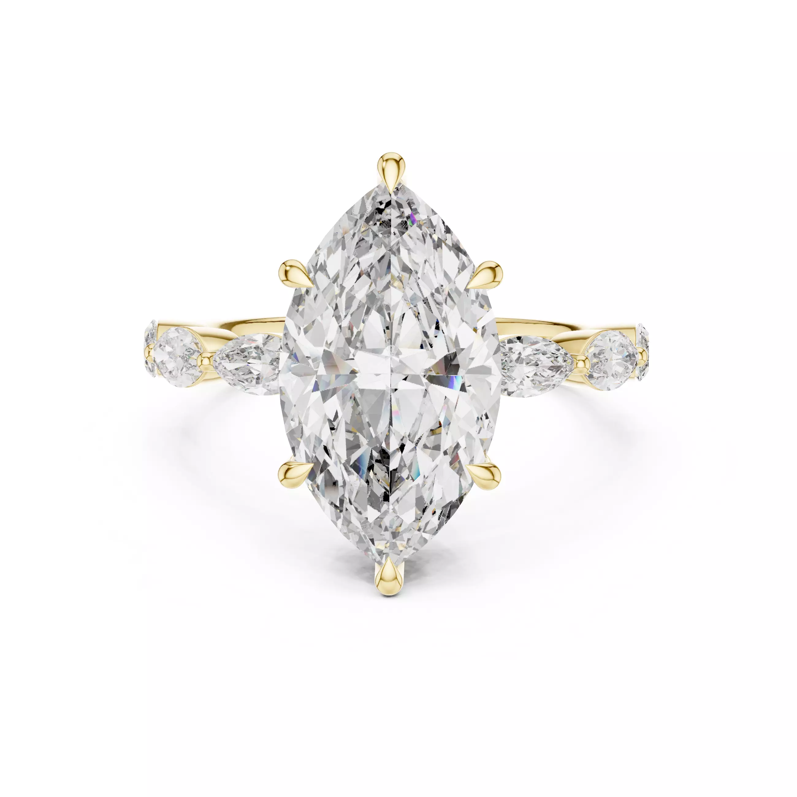 Solitaire Ring 3dm stl renders animation videos details 3D print model_5