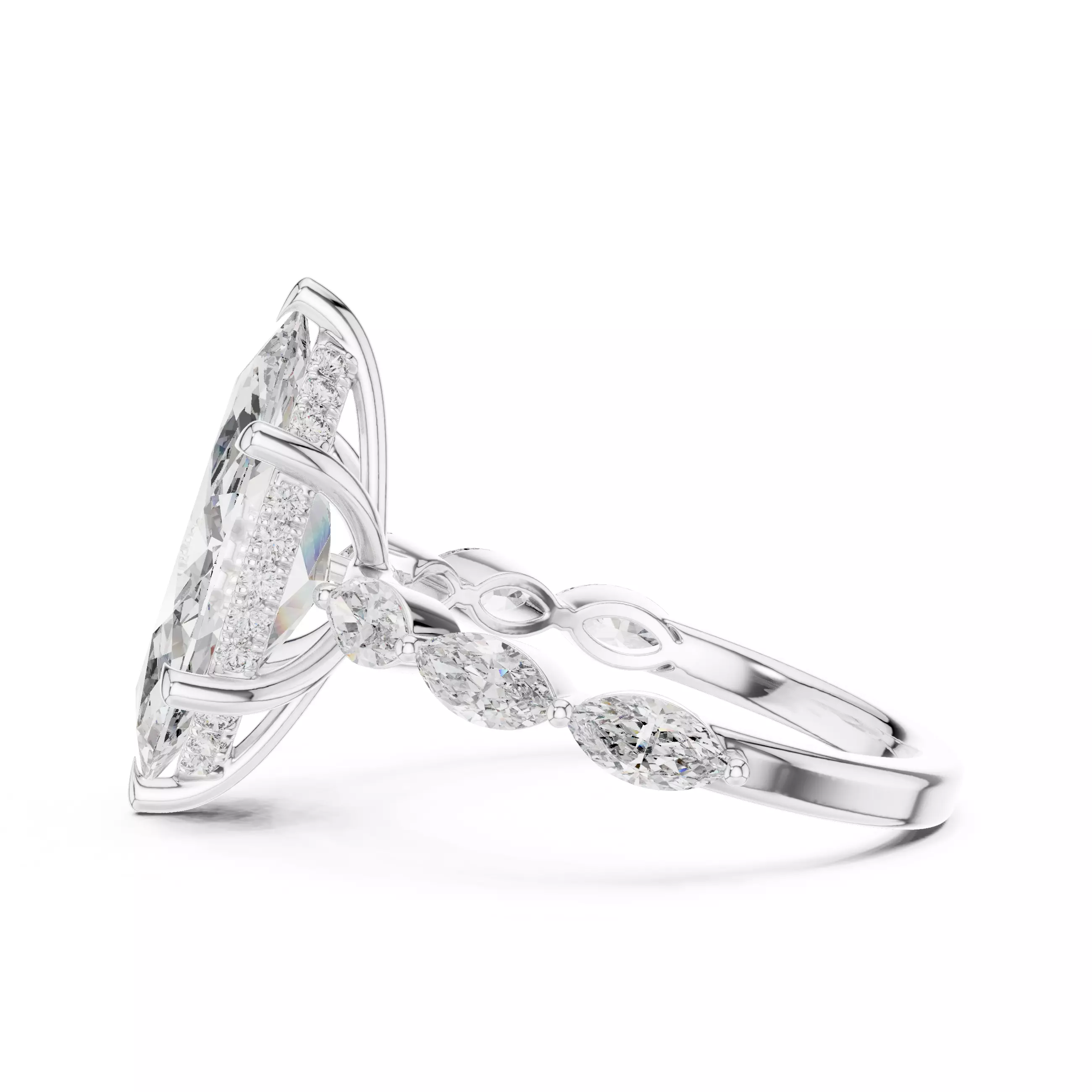 Solitaire Ring 3dm stl renders animation videos details 3D print model_2