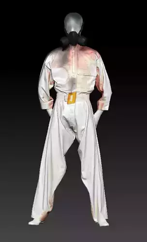 David Bowie hazard suit and mask costume
