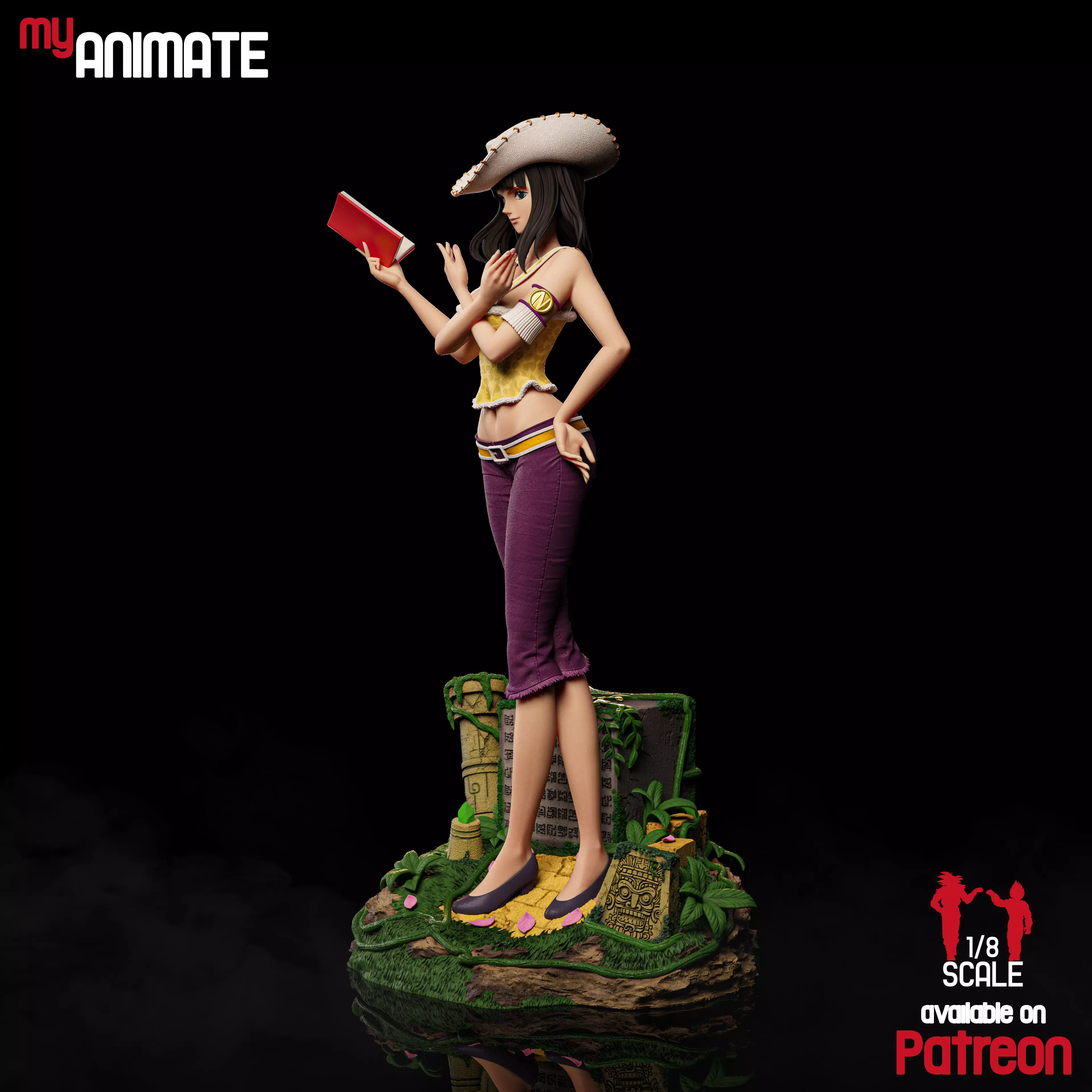 Nico Robin from One Piece - myAnimate 3D print model_3