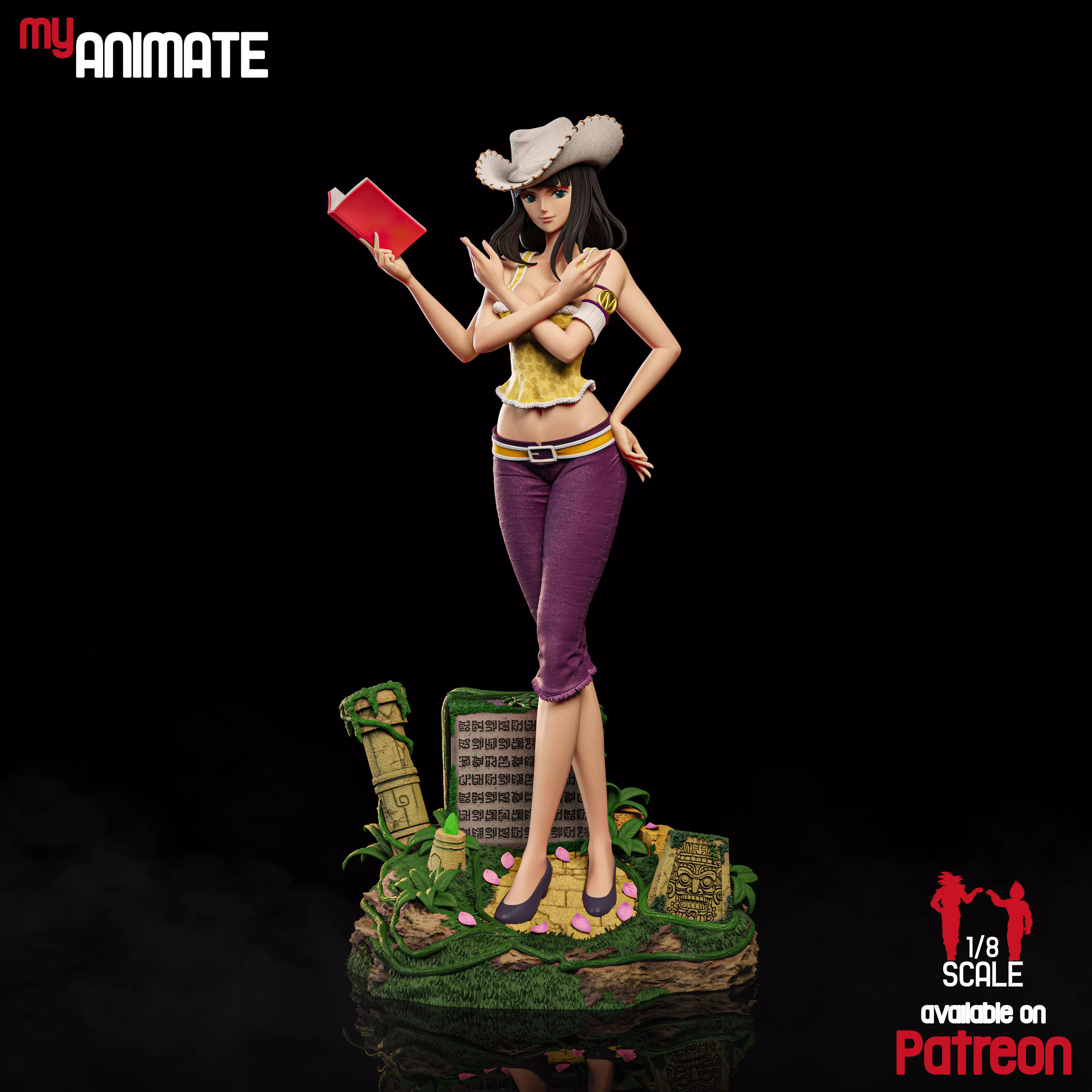 Nico Robin from One Piece - myAnimate 3D print model_1
