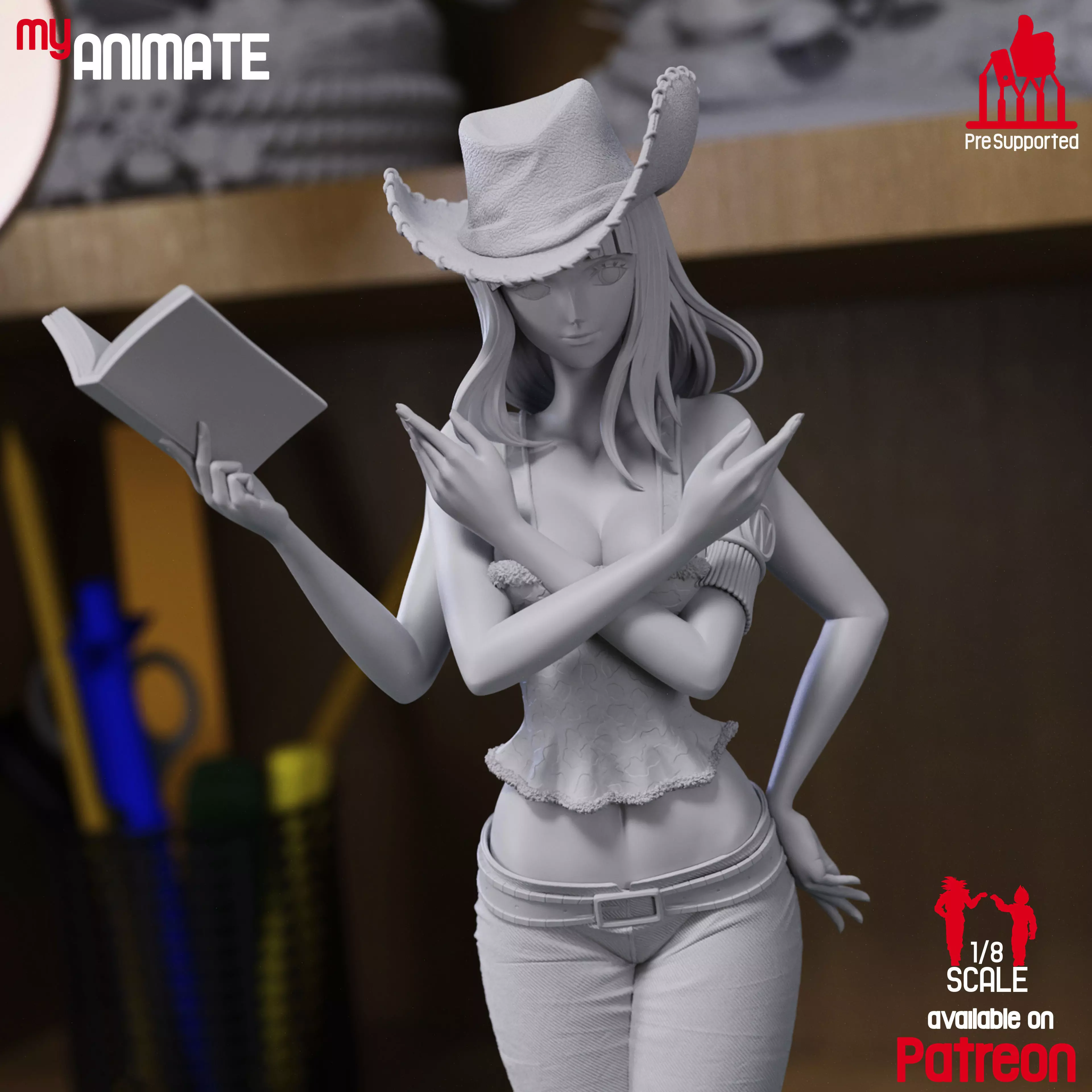 Nico Robin from One Piece - myAnimate 3D print model_6