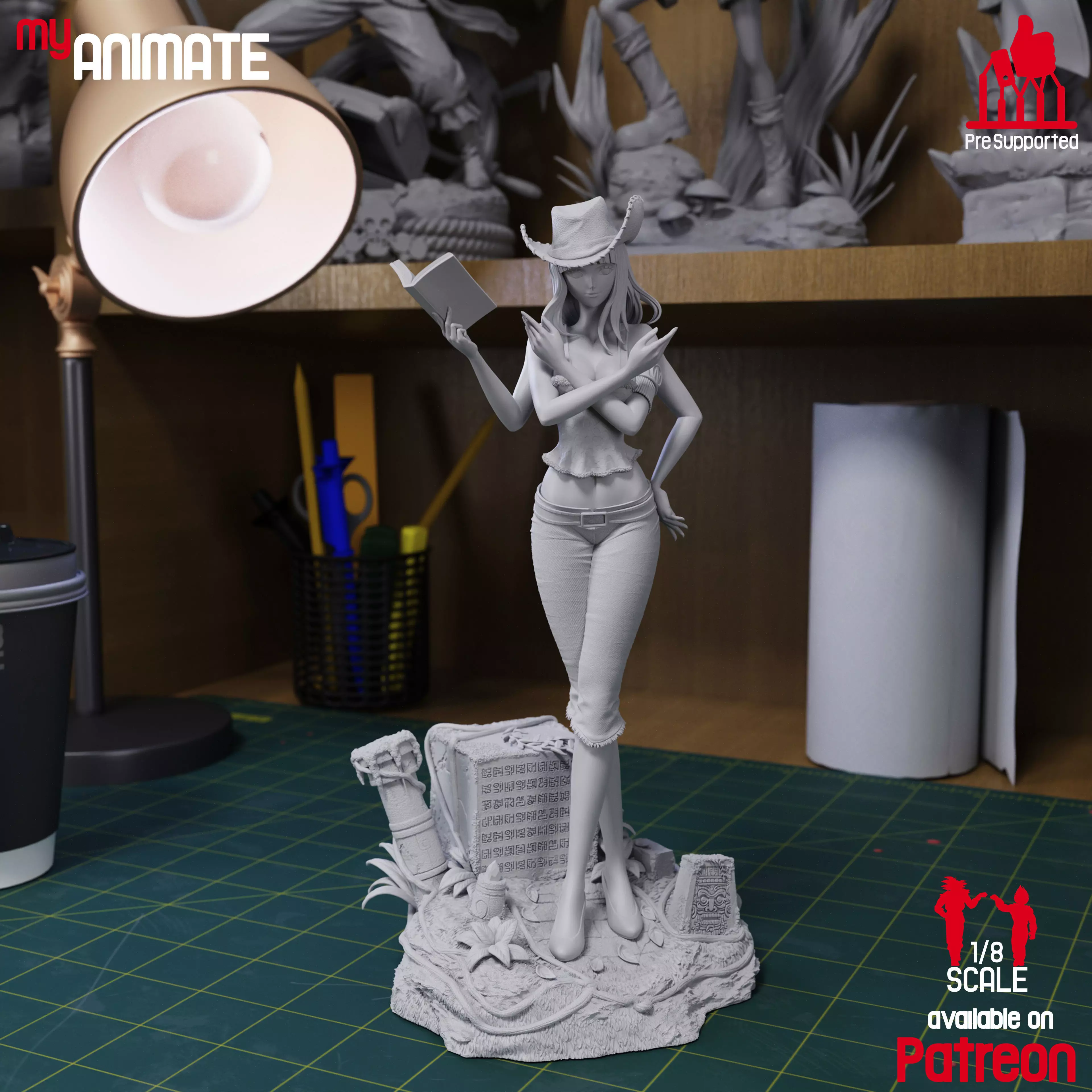 Nico Robin from One Piece - myAnimate 3D print model_7