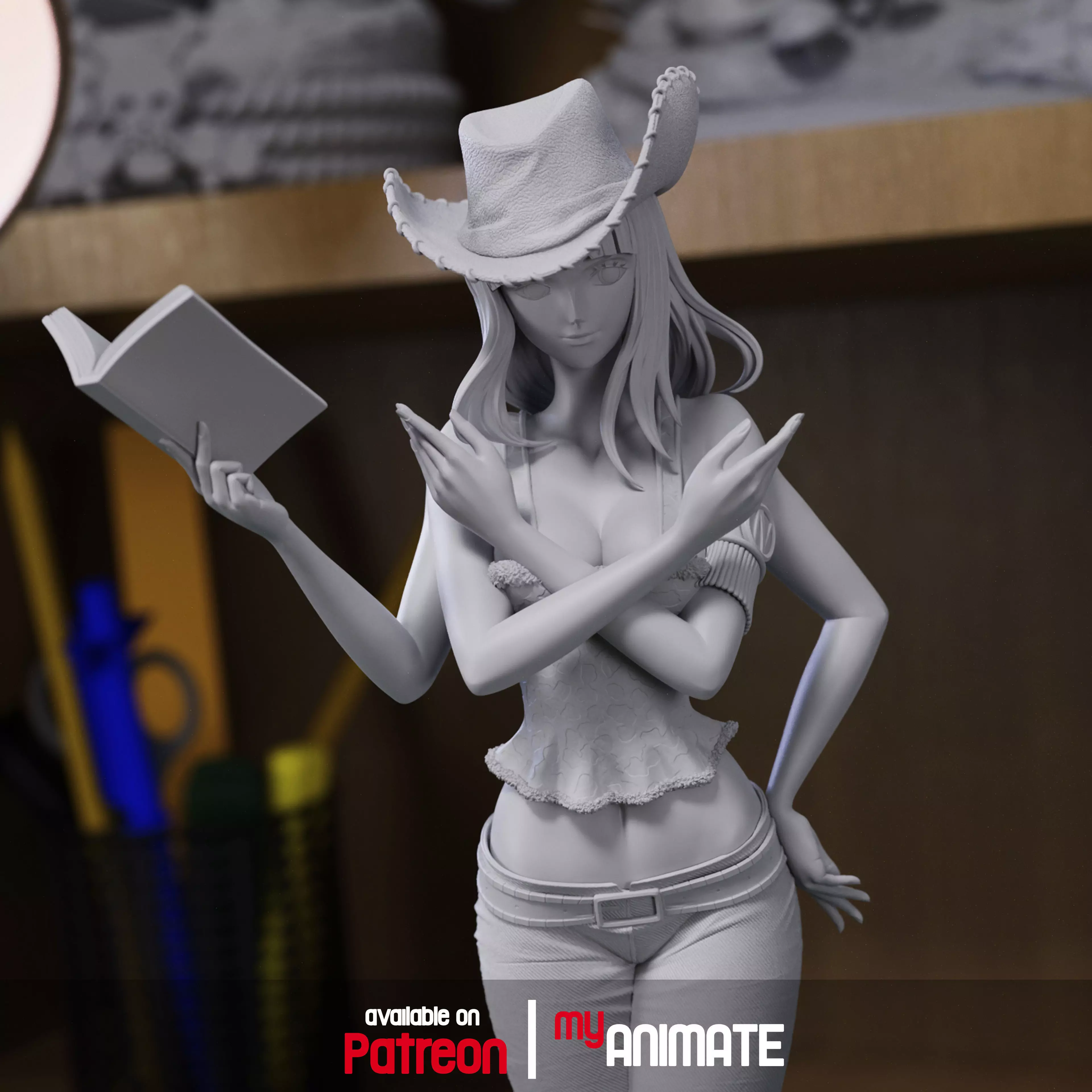 Nico Robin from One Piece - myAnimate 3D print model_5