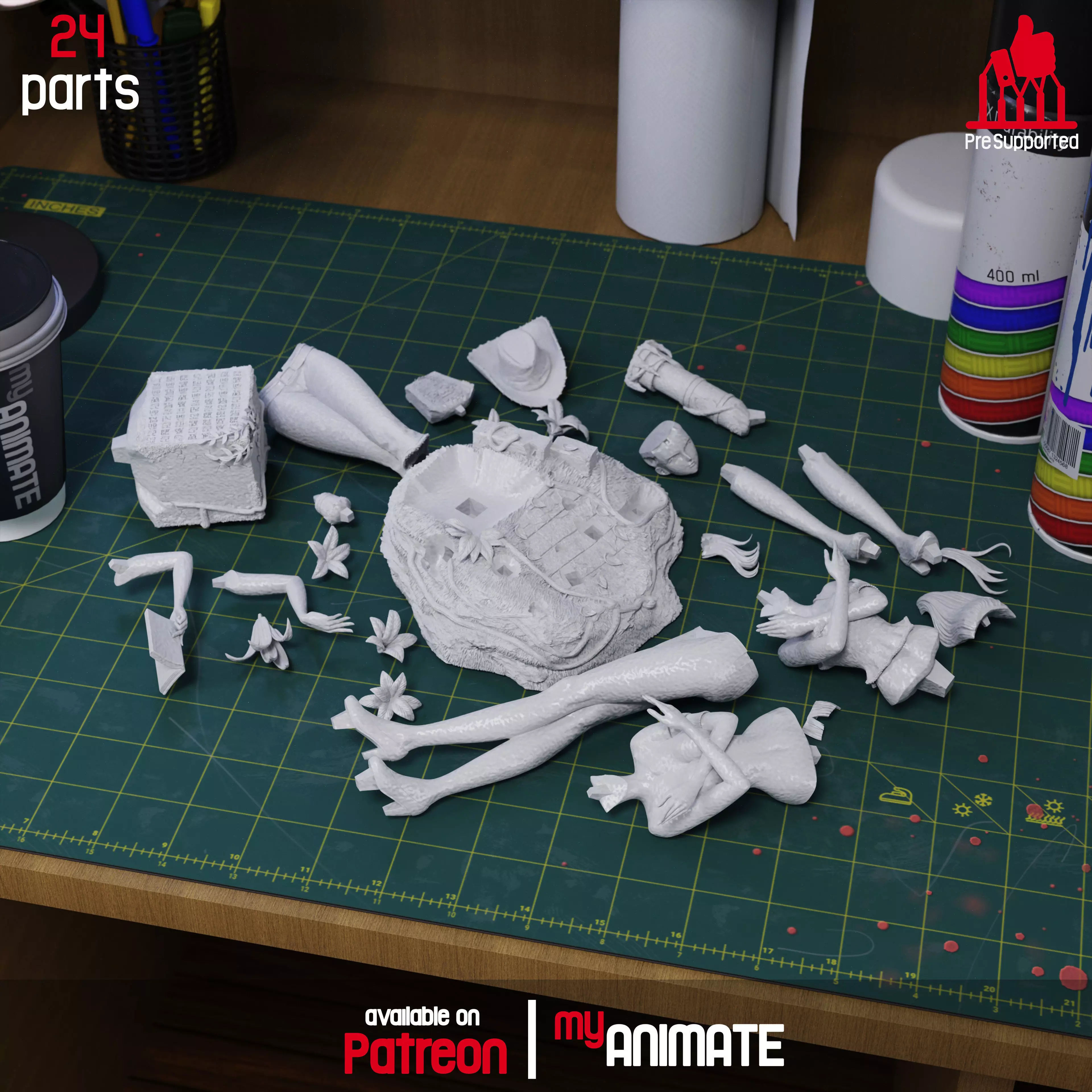 Nico Robin from One Piece - myAnimate 3D print model_8