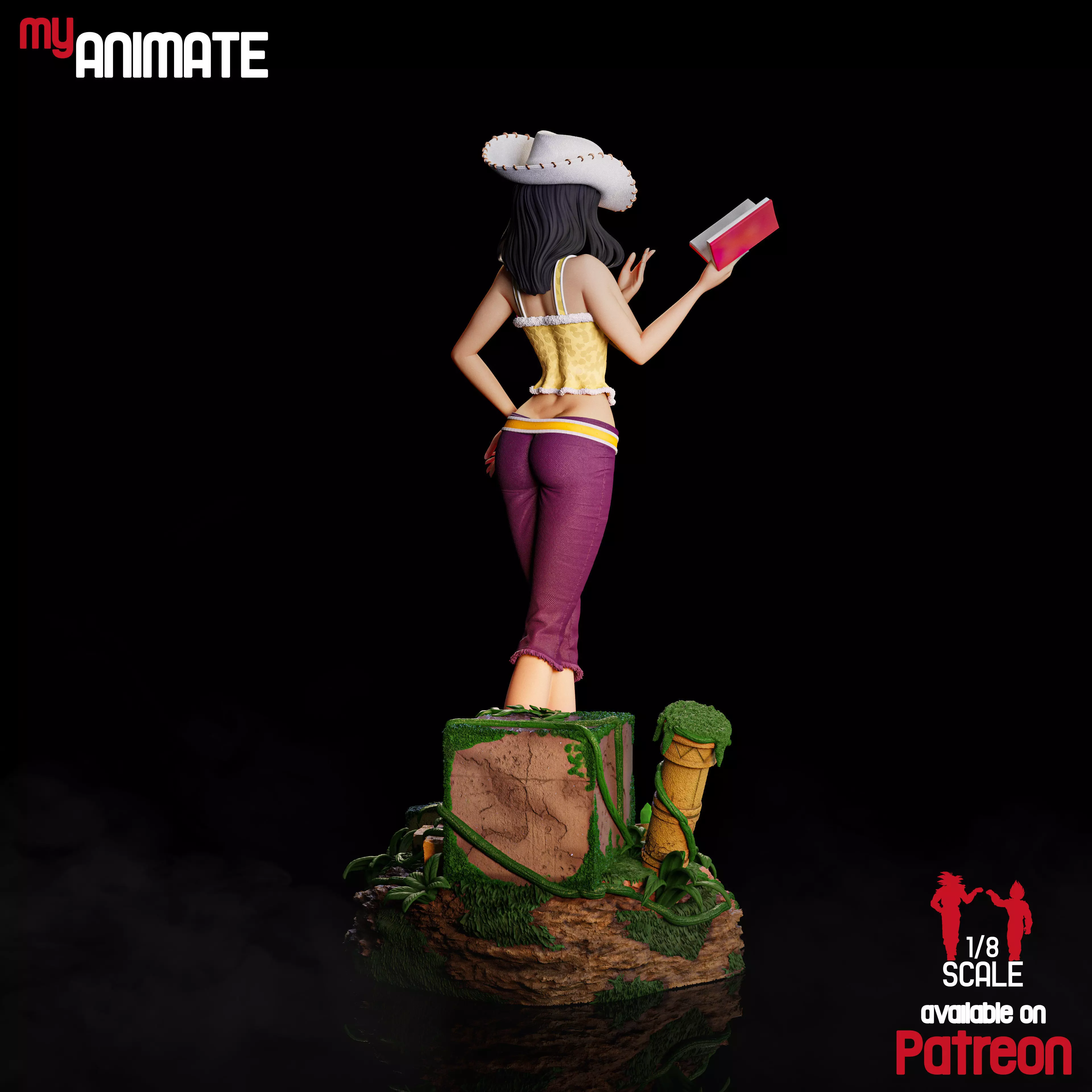 Nico Robin from One Piece - myAnimate 3D print model_2