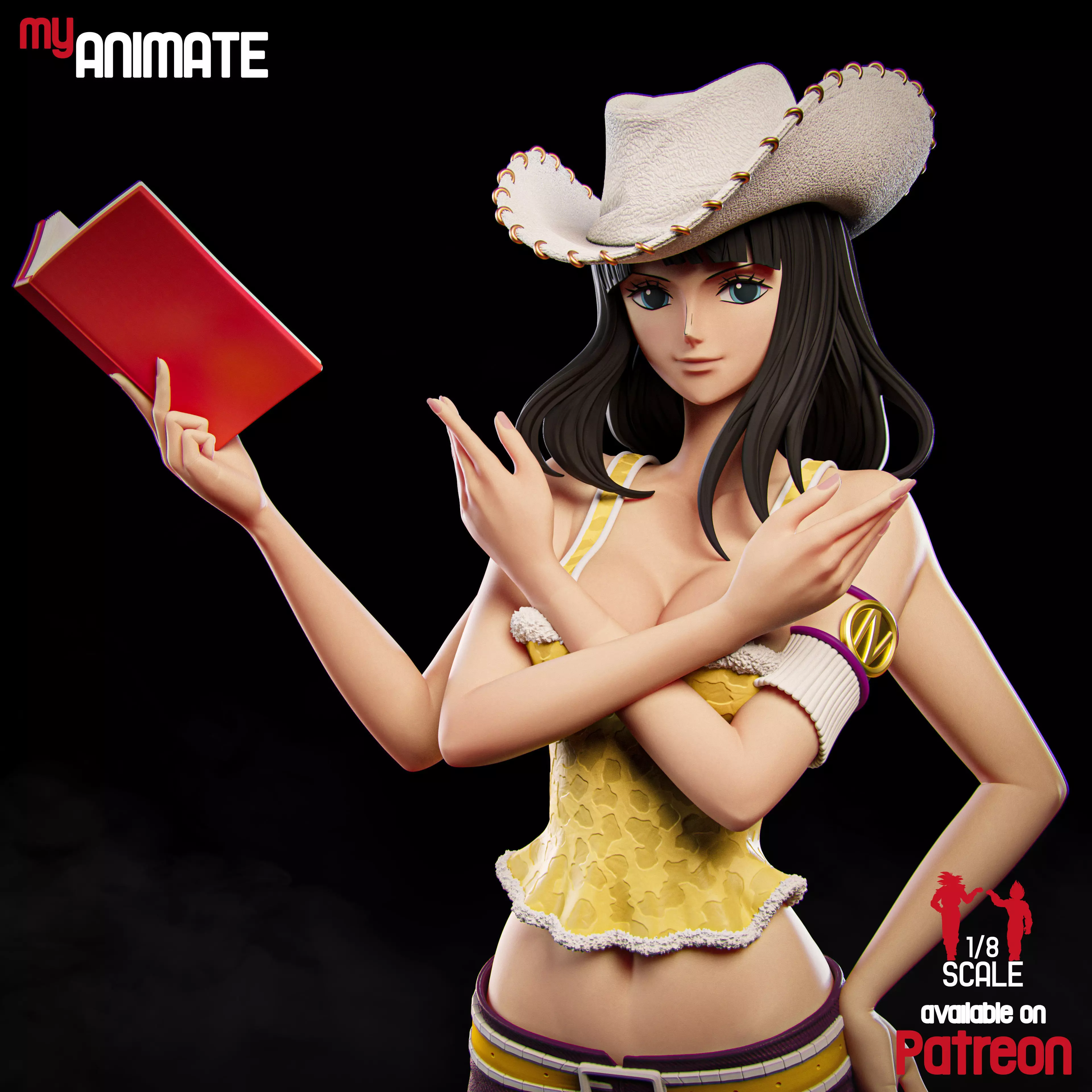 Nico Robin from One Piece - myAnimate 3D print model_0