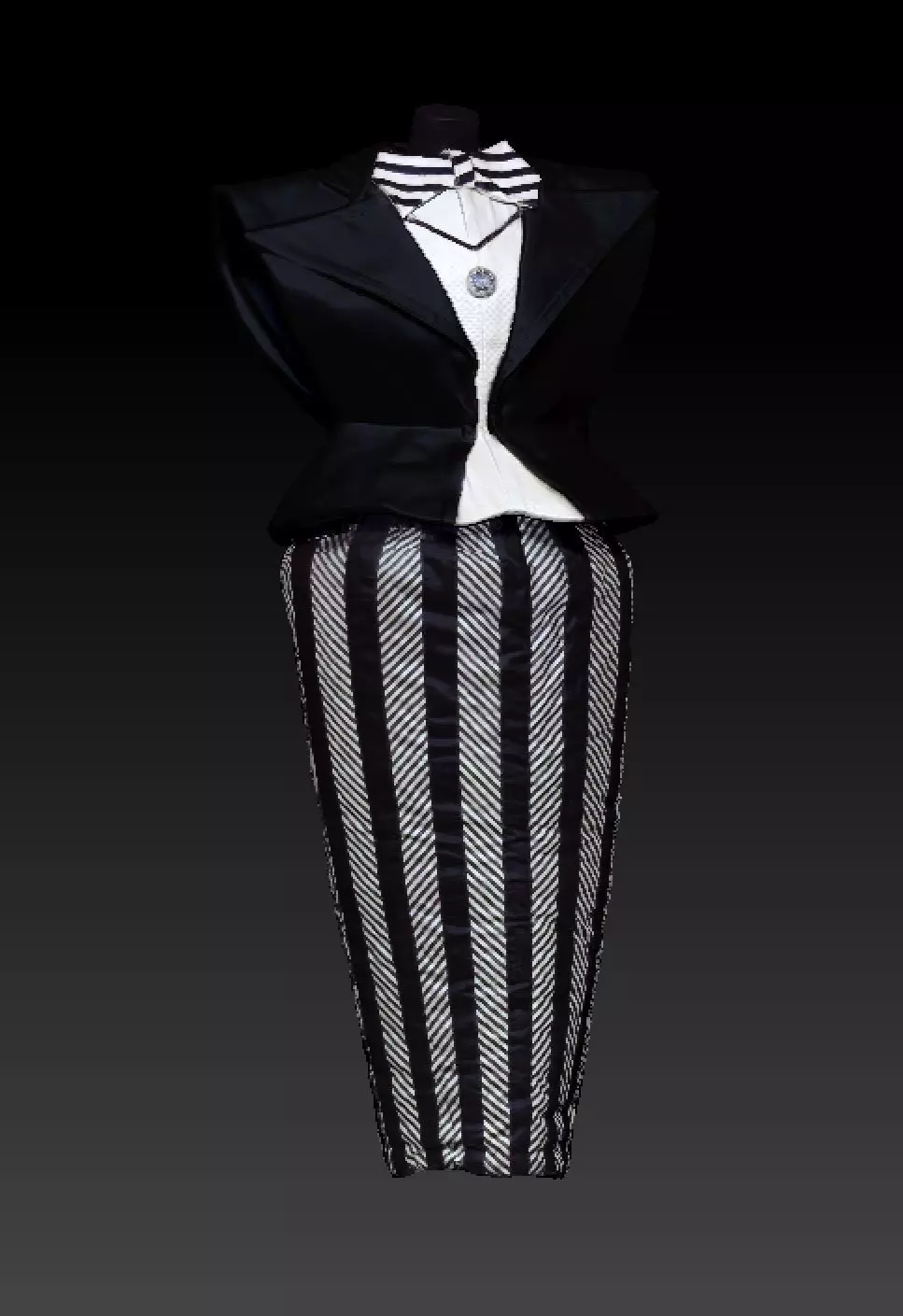David Bowie skirt costume 3D model_0