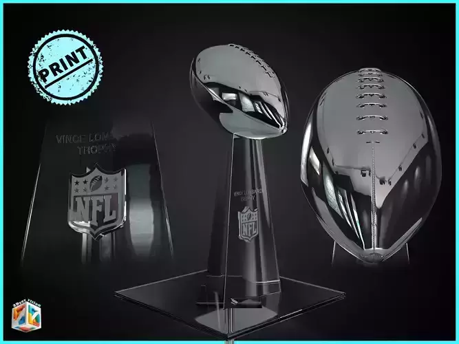 Lombardi NFL Award american football Trophy - 3D printable ver