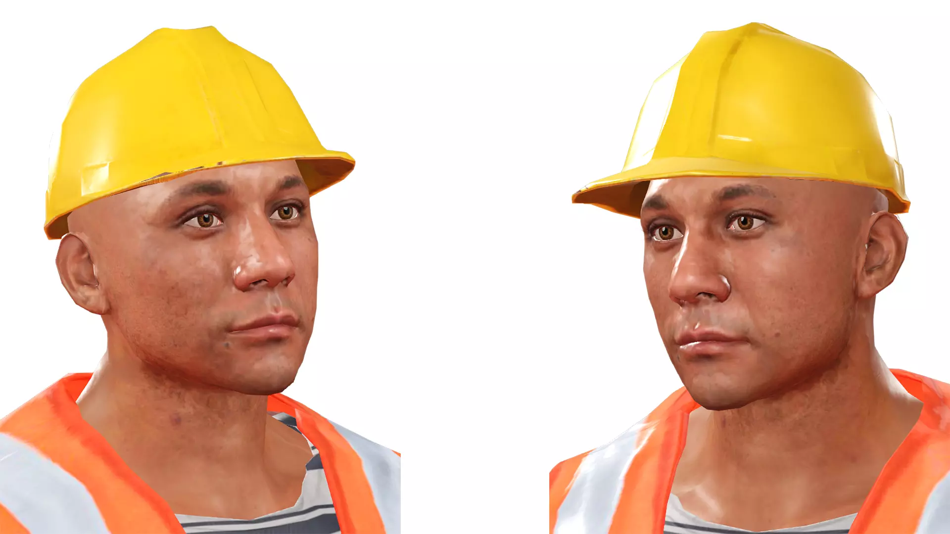 Realistic Rigged Construction Workers Man Character 3D Model 3D model_9