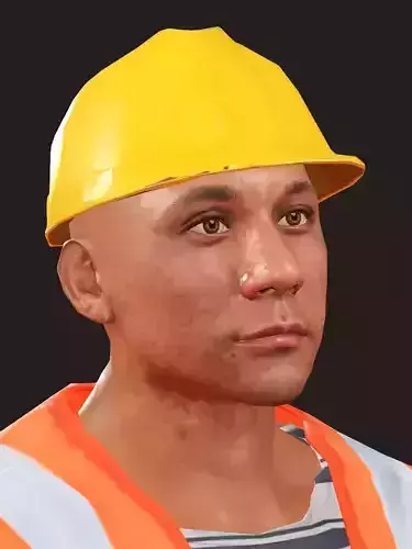 Realistic Rigged Construction Workers Man Character 3D Model 3D model Realistic Rigged Construction Workers Man Character 3D Model 3D model