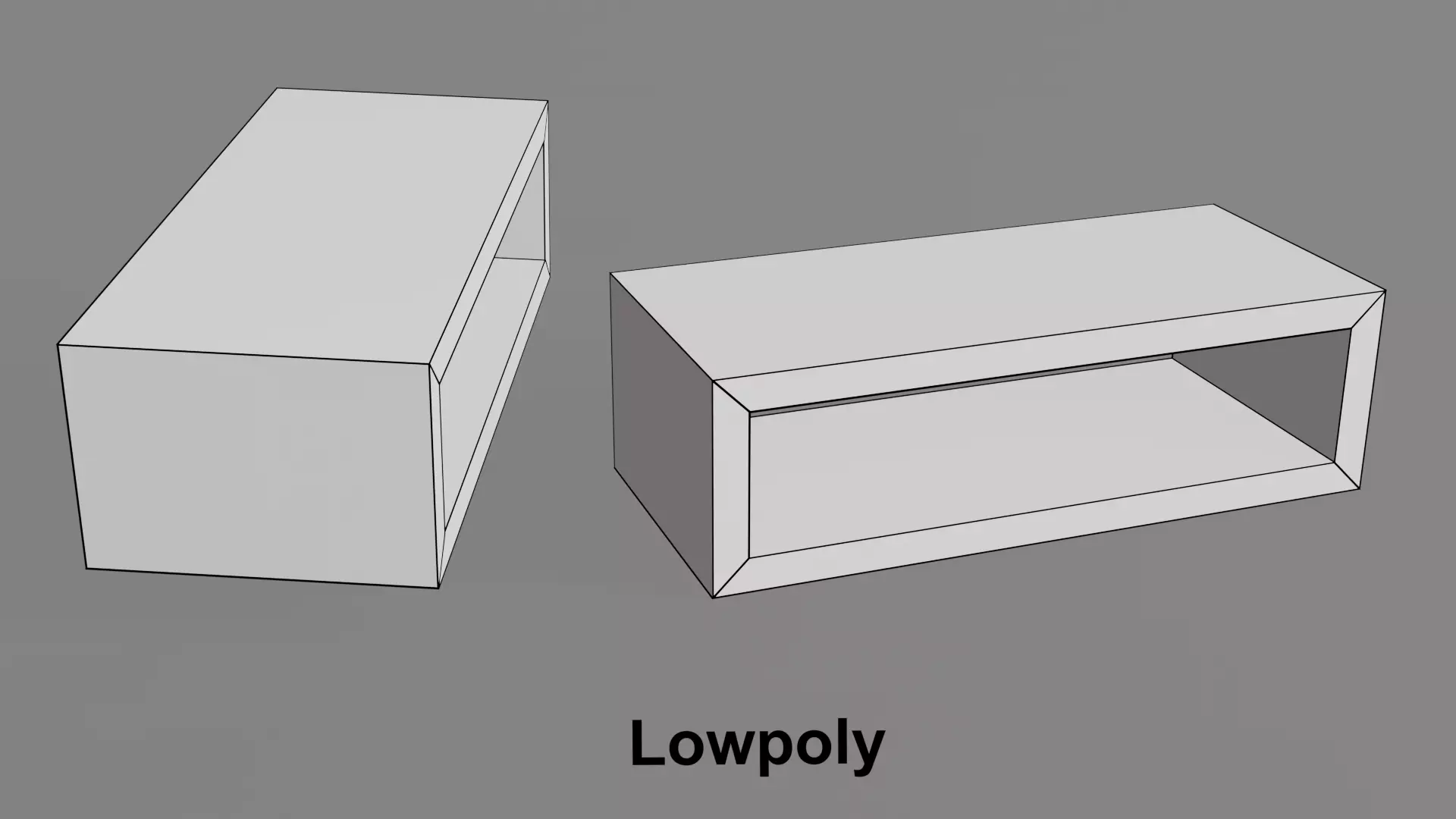 Coffee Table 01 Low-poly 3D model_11