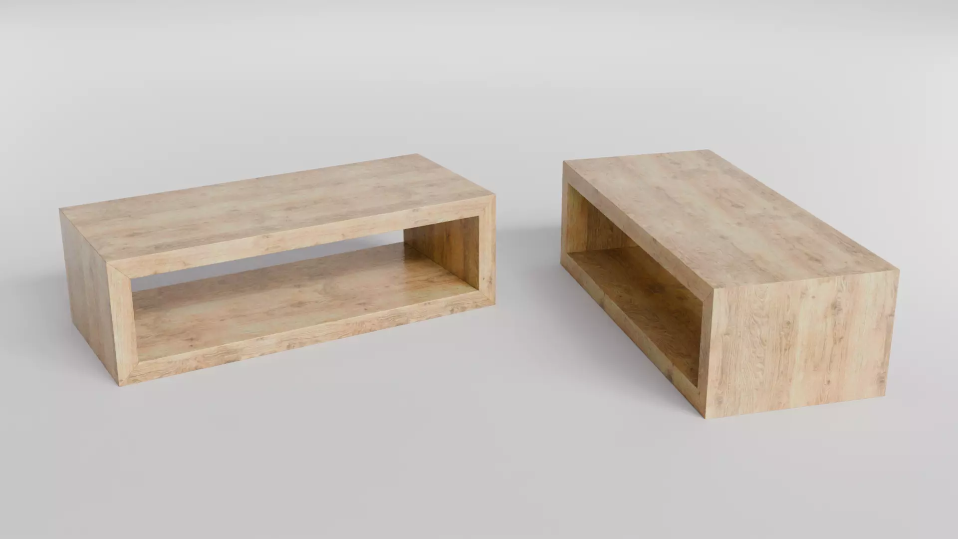 Coffee Table 01 Low-poly 3D model_1