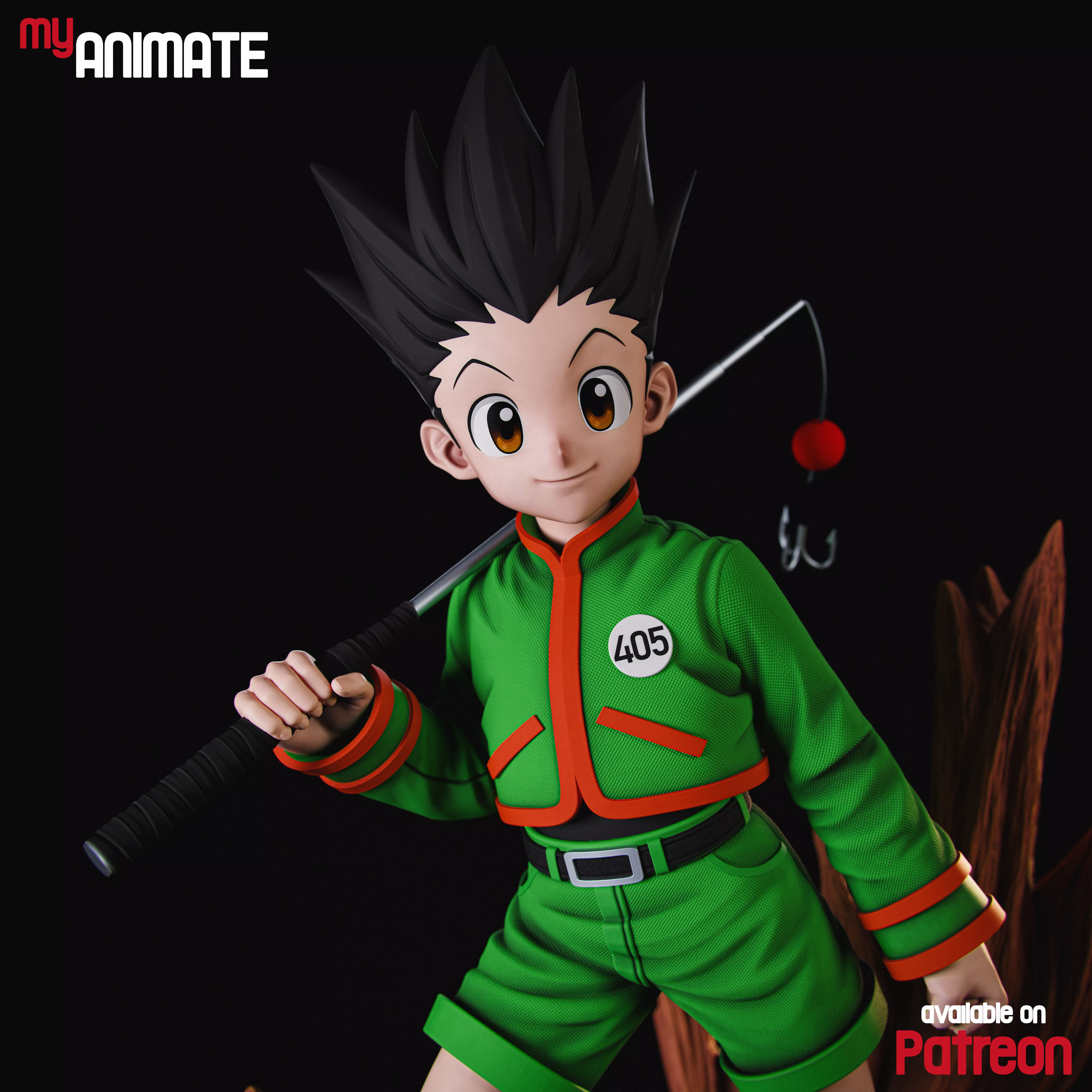 Gon from HunterxHunter - myAnimate 3D print model_0