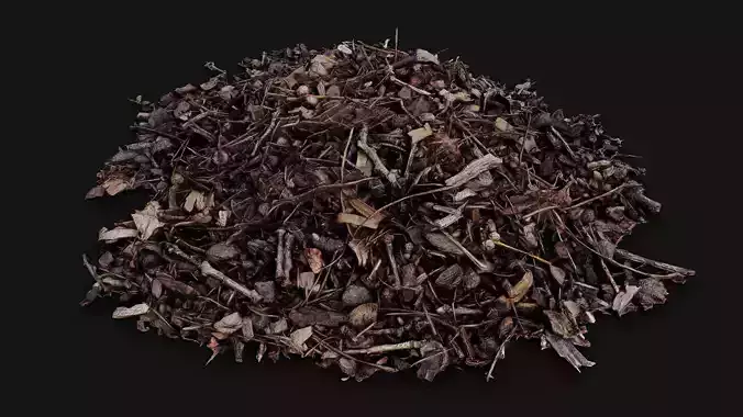 forest ground debris pile pt6 detail PBR photogrammetry