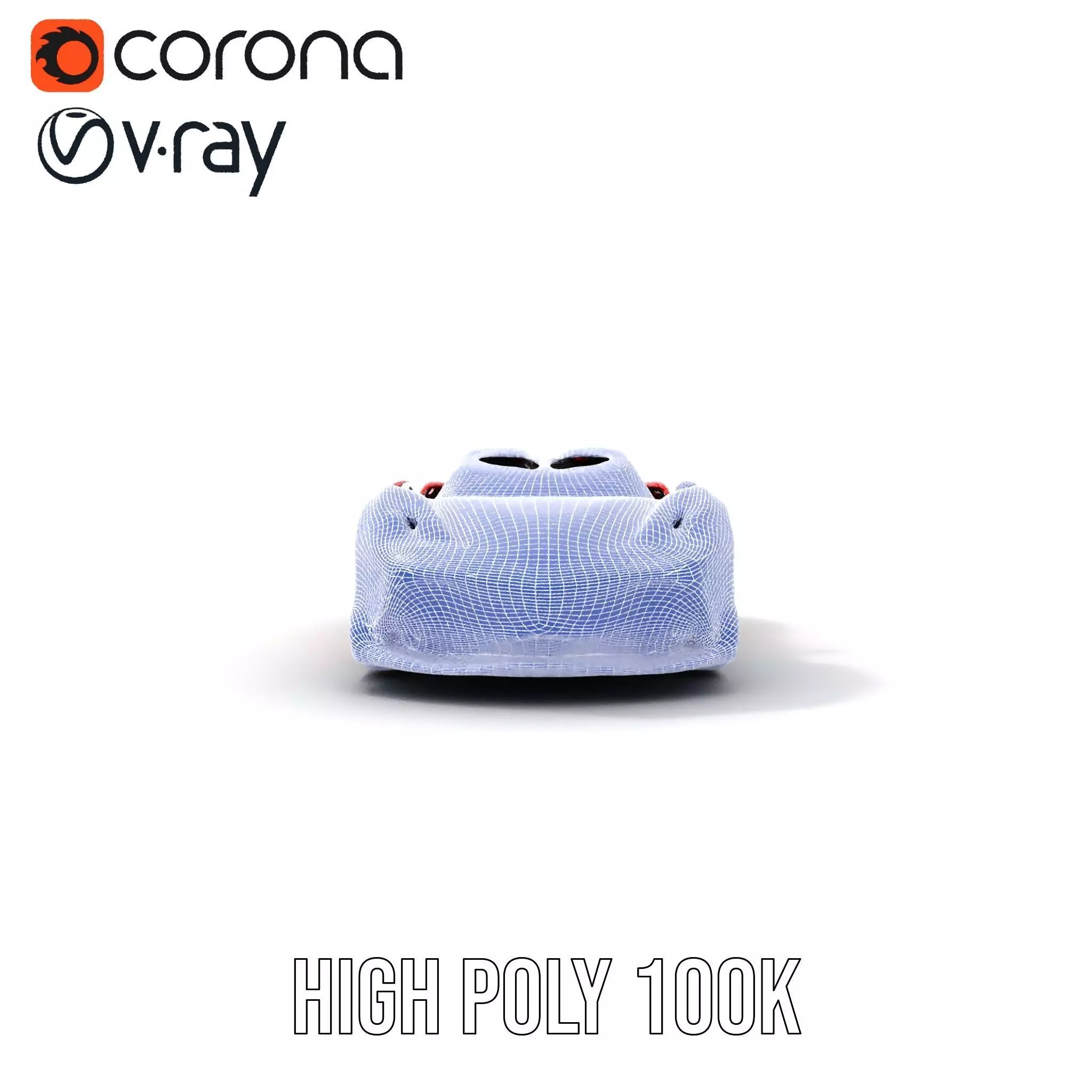 Sleek Red Sports Car model pack Low-poly 3D model_29