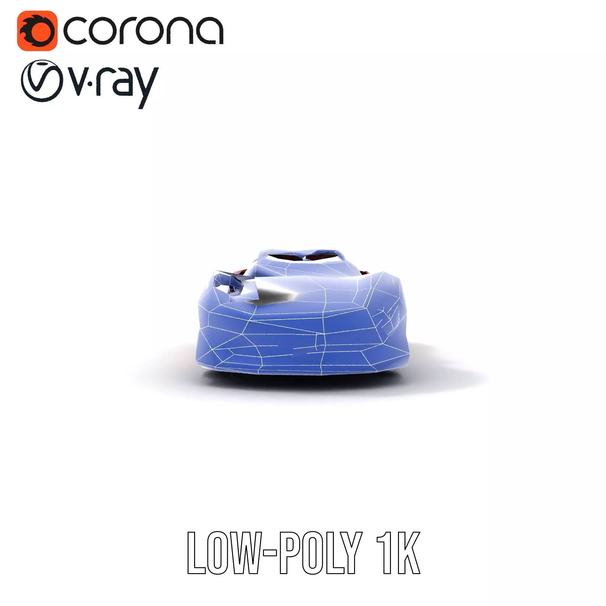 Sleek Red Sports Car model pack Low-poly 3D model_25