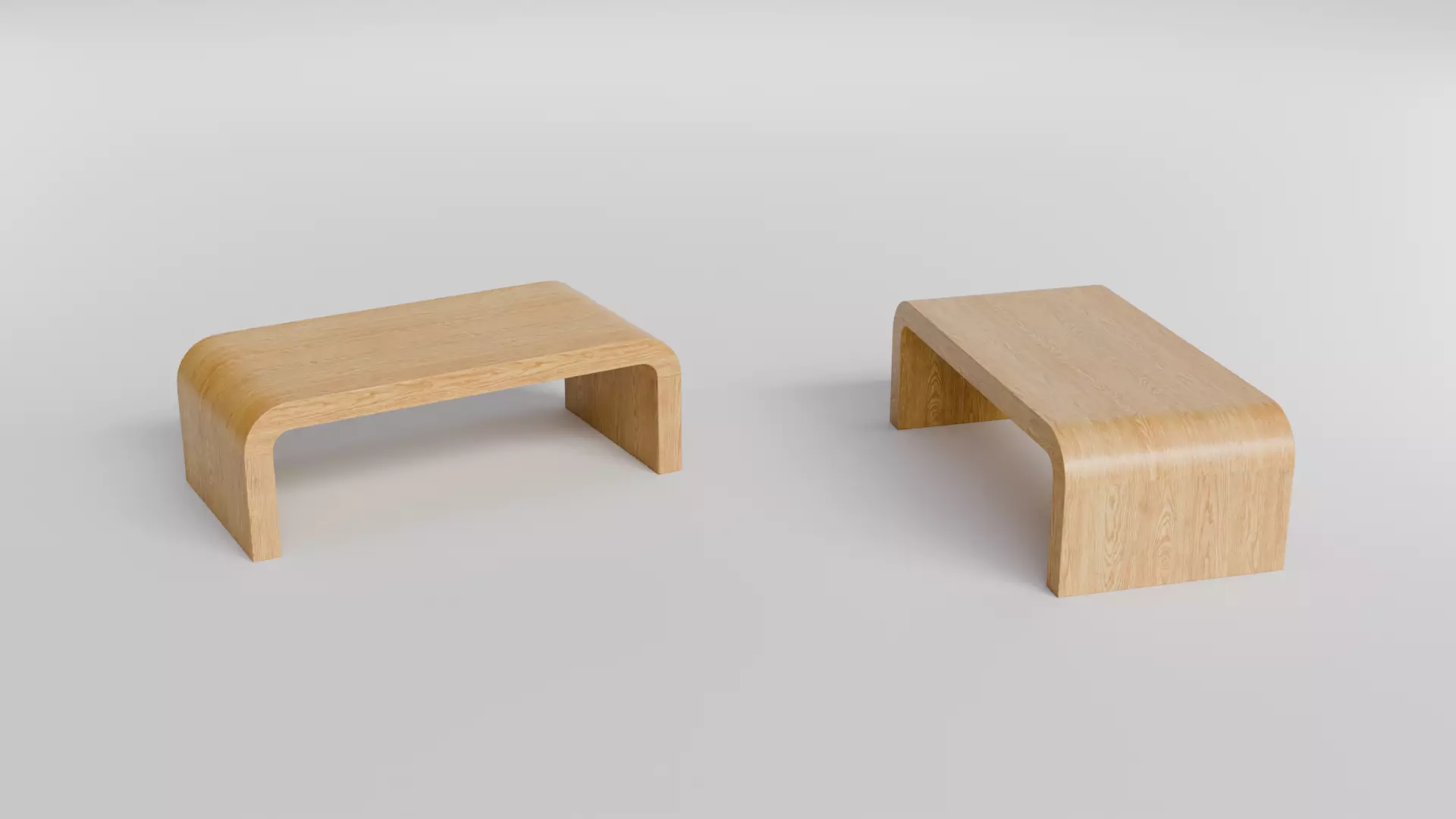 Coffee Table 02 Low-poly 3D model_1