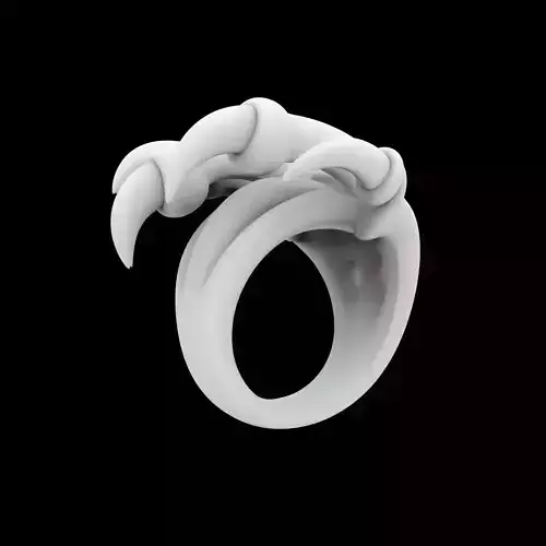 Dragon Claw Ring 3D Print Model