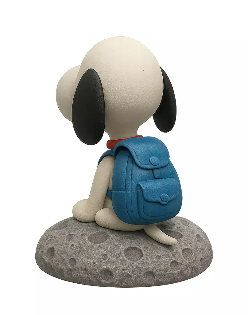 Snoopy Cartoon on Backpack Moonstone 3D print model_8