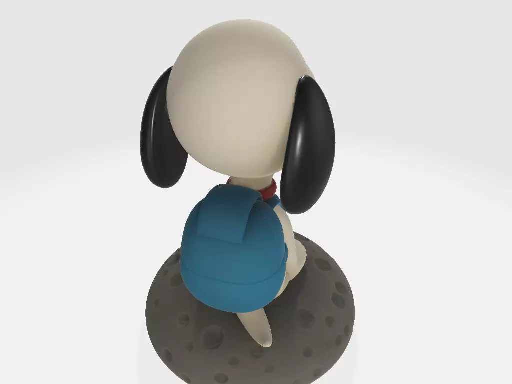 Snoopy Cartoon on Backpack Moonstone 3D print model_4