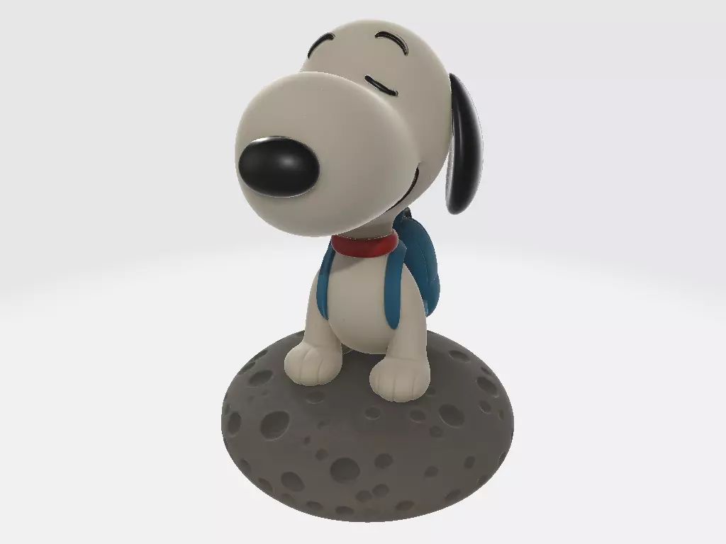 Snoopy Cartoon on Backpack Moonstone 3D print model_1