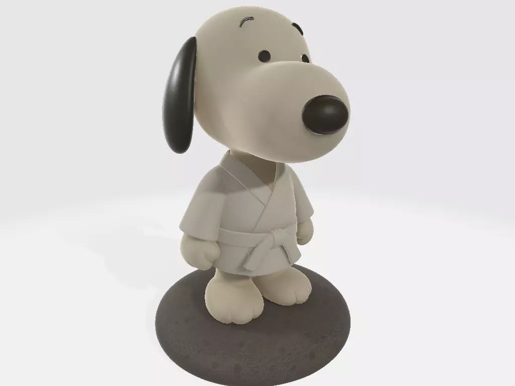 Classic Snoopy in Kimono Moonstone 3D print model_4