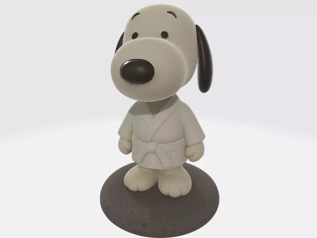 Classic Snoopy in Kimono Moonstone 3D print model_1