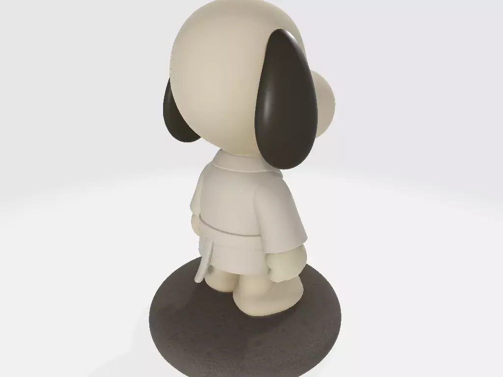 Classic Snoopy in Kimono Moonstone 3D print model_2