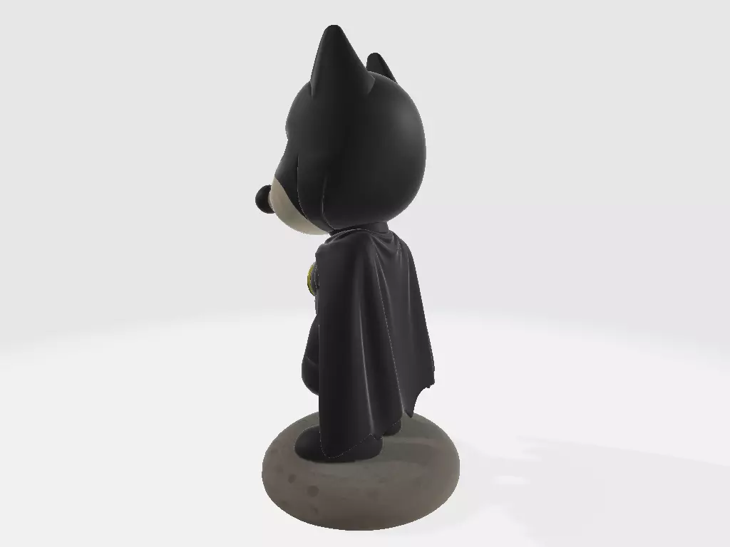 Classic Snoopy on the Moonstone of SuperHero Batman 3D print model_4