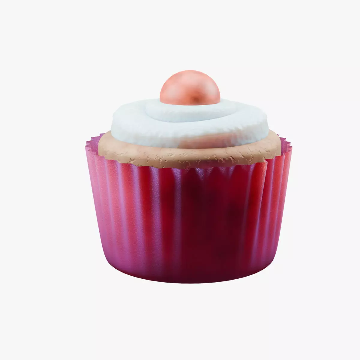 Cup Cake  3D model_1
