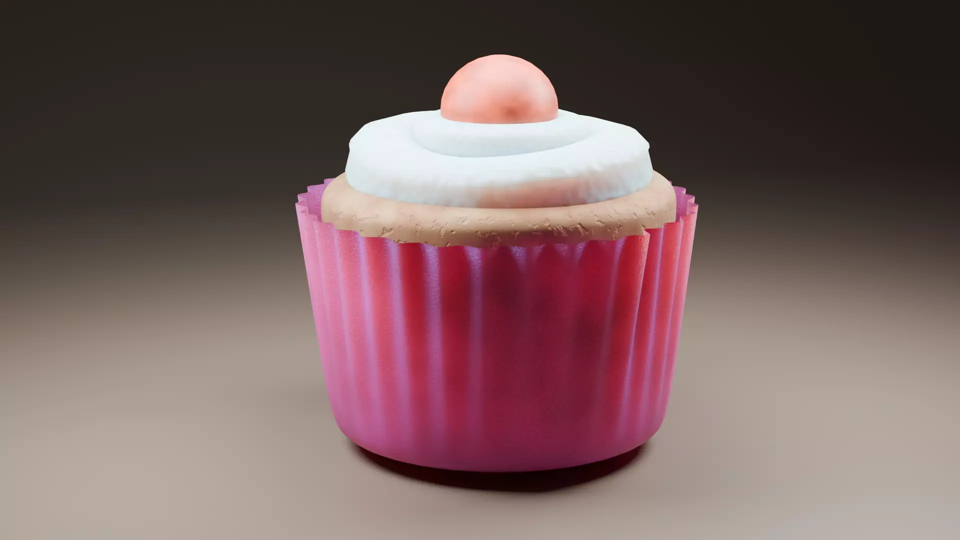 Cup Cake  3D model_2