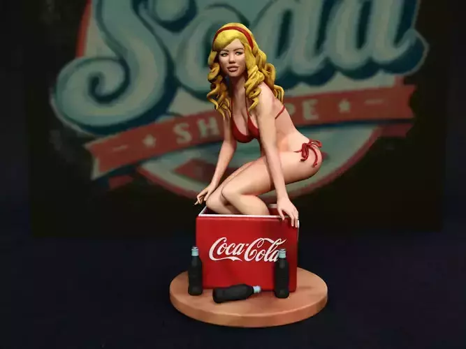 coca cola pin up
