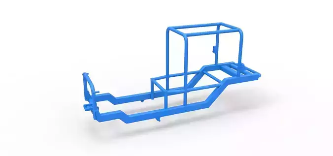 Frame of Vintage Supermodified stock car Scale 1 to 25