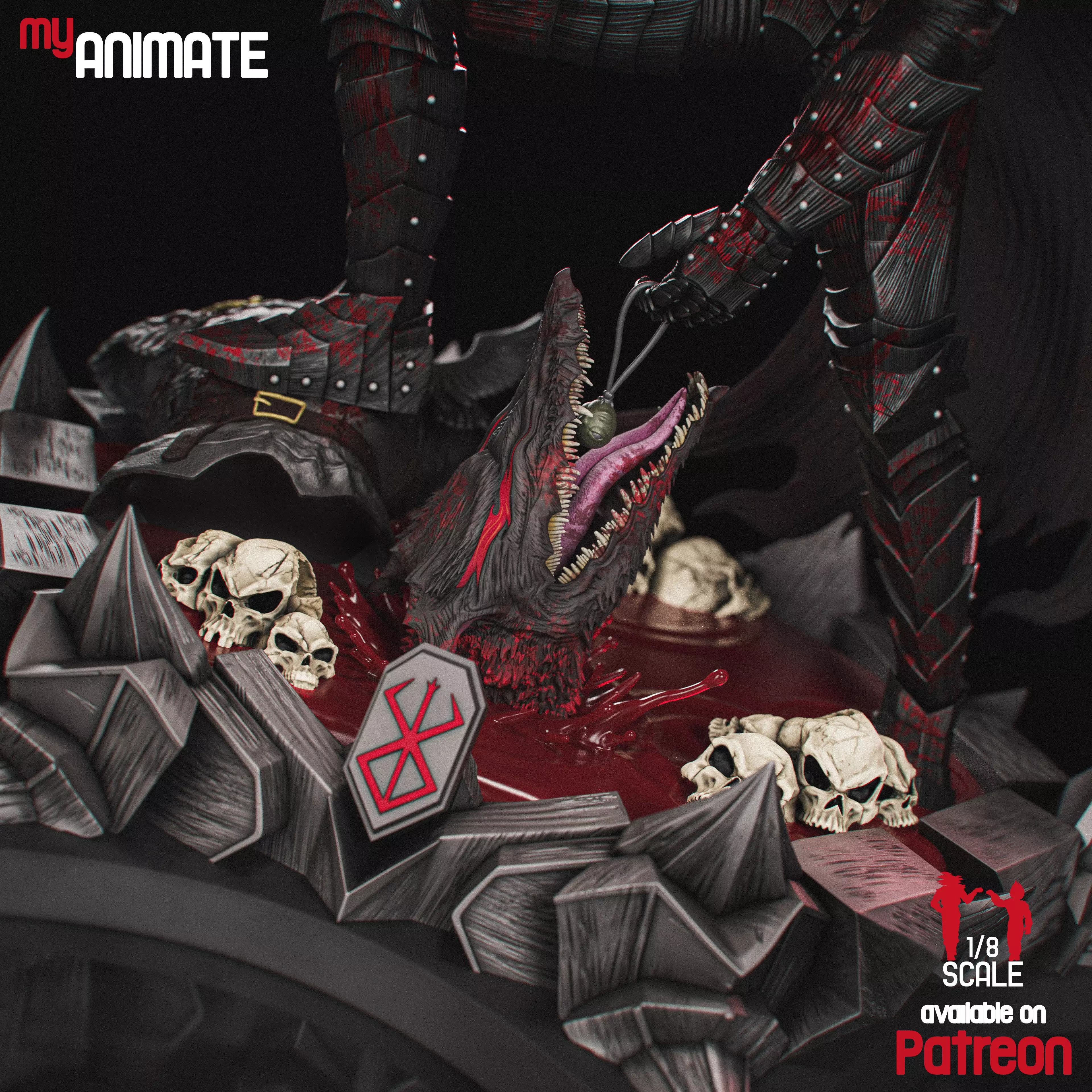 Guts from Berserk - myAnimate 3D print model_2