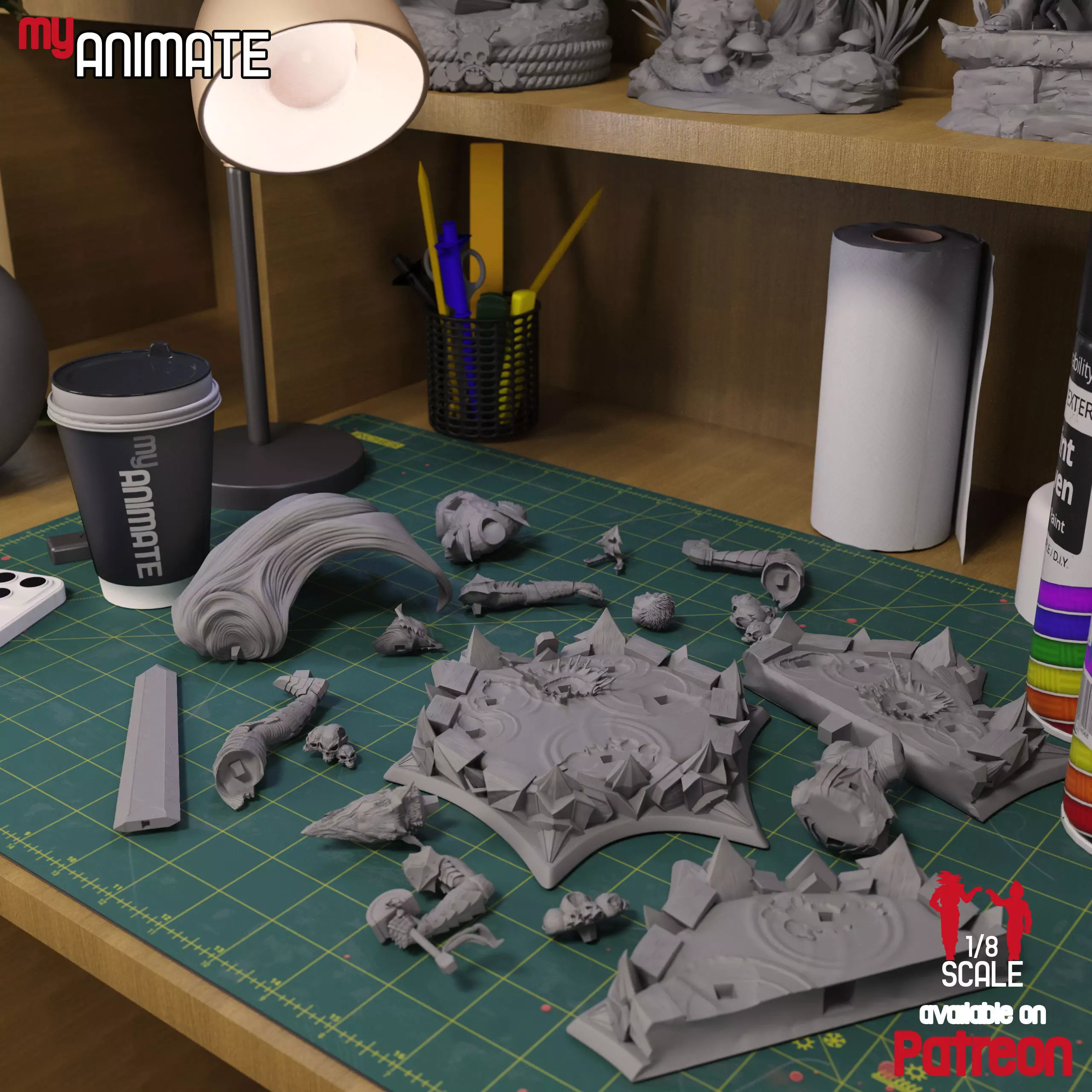 Guts from Berserk - myAnimate 3D print model_10