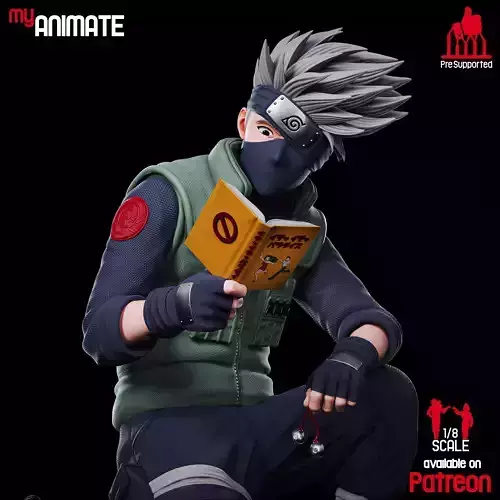 Kakashi from Naruto - myAnimate 3D print model