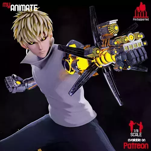 Genos from OnePunchMan - STL for 3D Printing