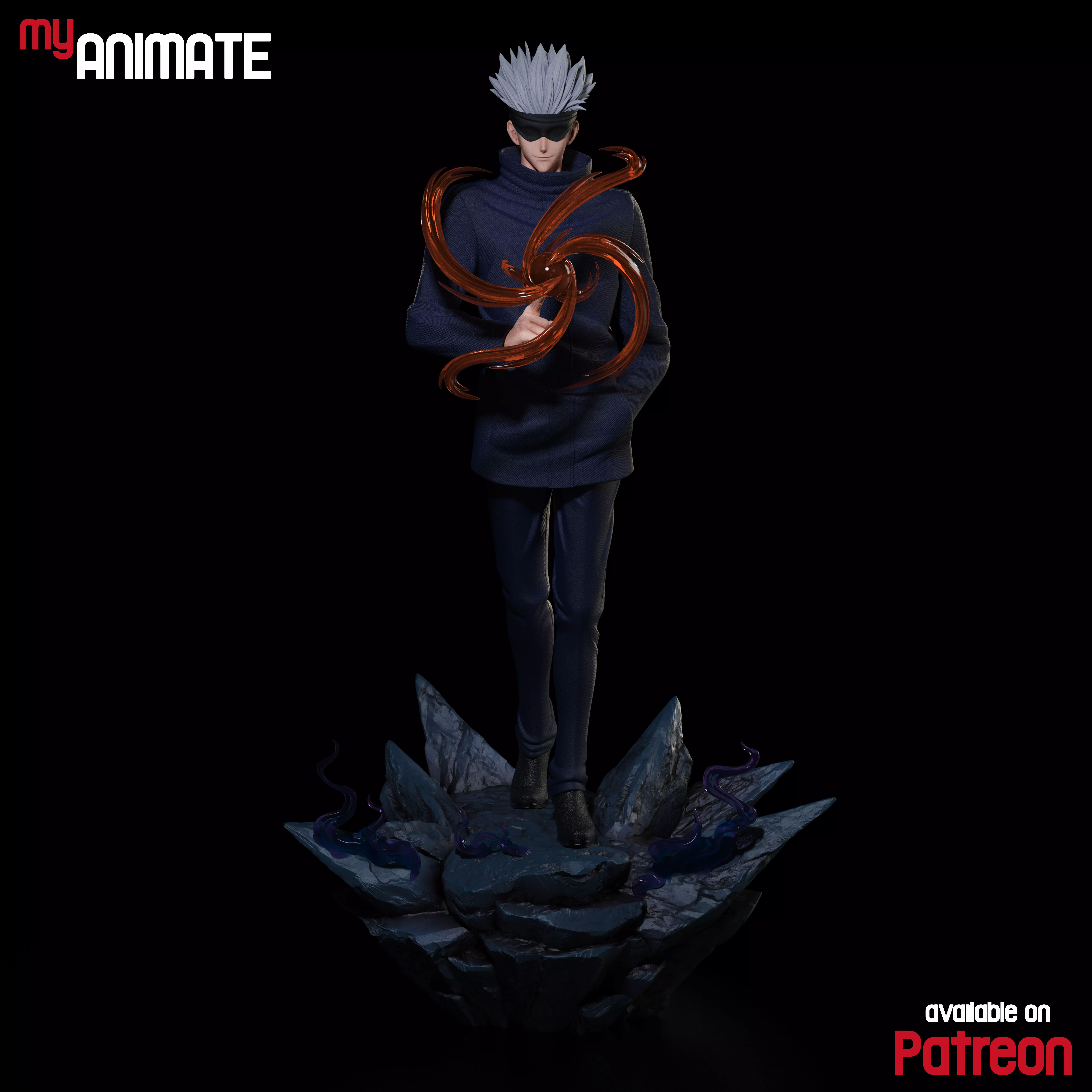Satoru Gojo from Jujutsu Kaise - myAnimate 3D print model_1