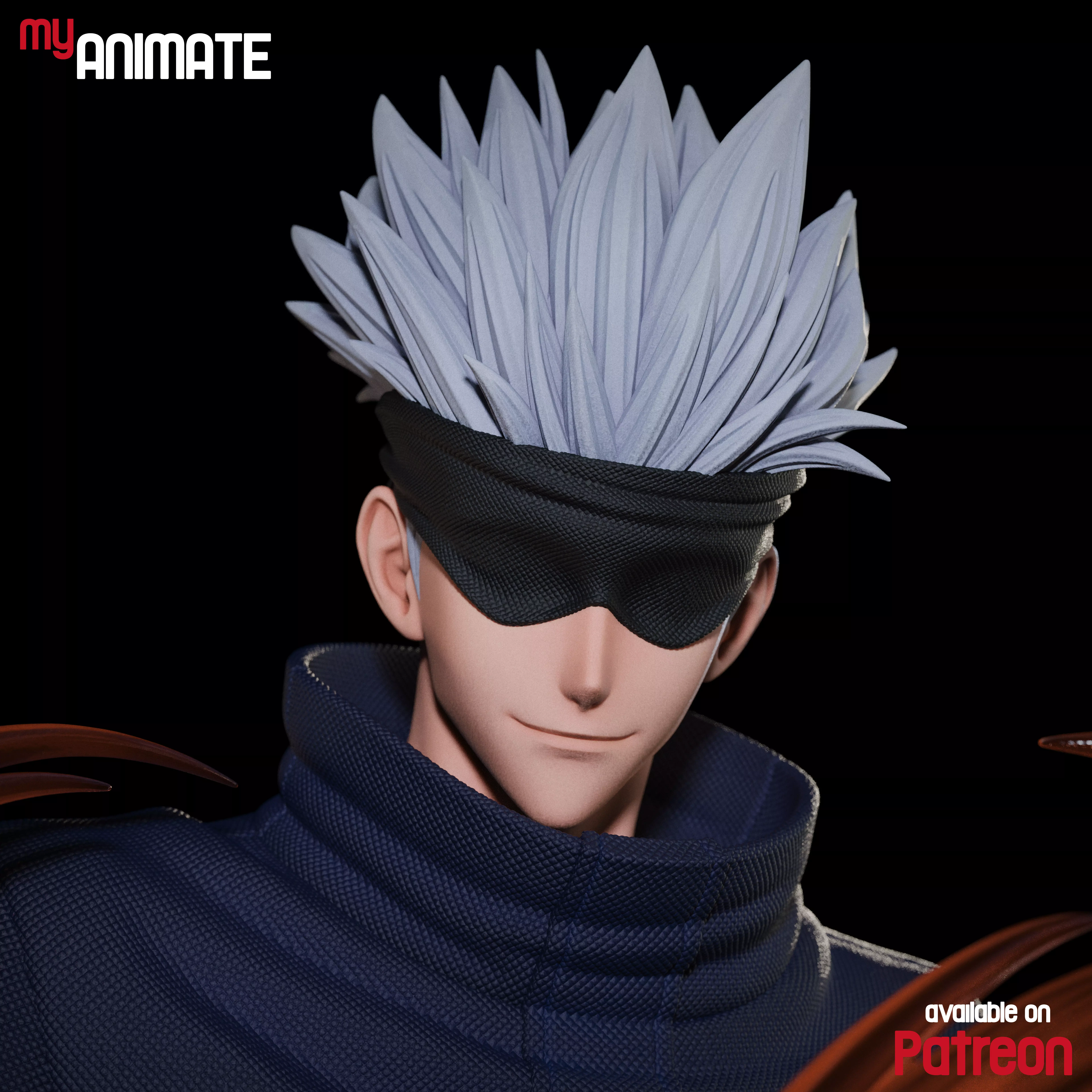 Satoru Gojo from Jujutsu Kaise - myAnimate 3D print model_4