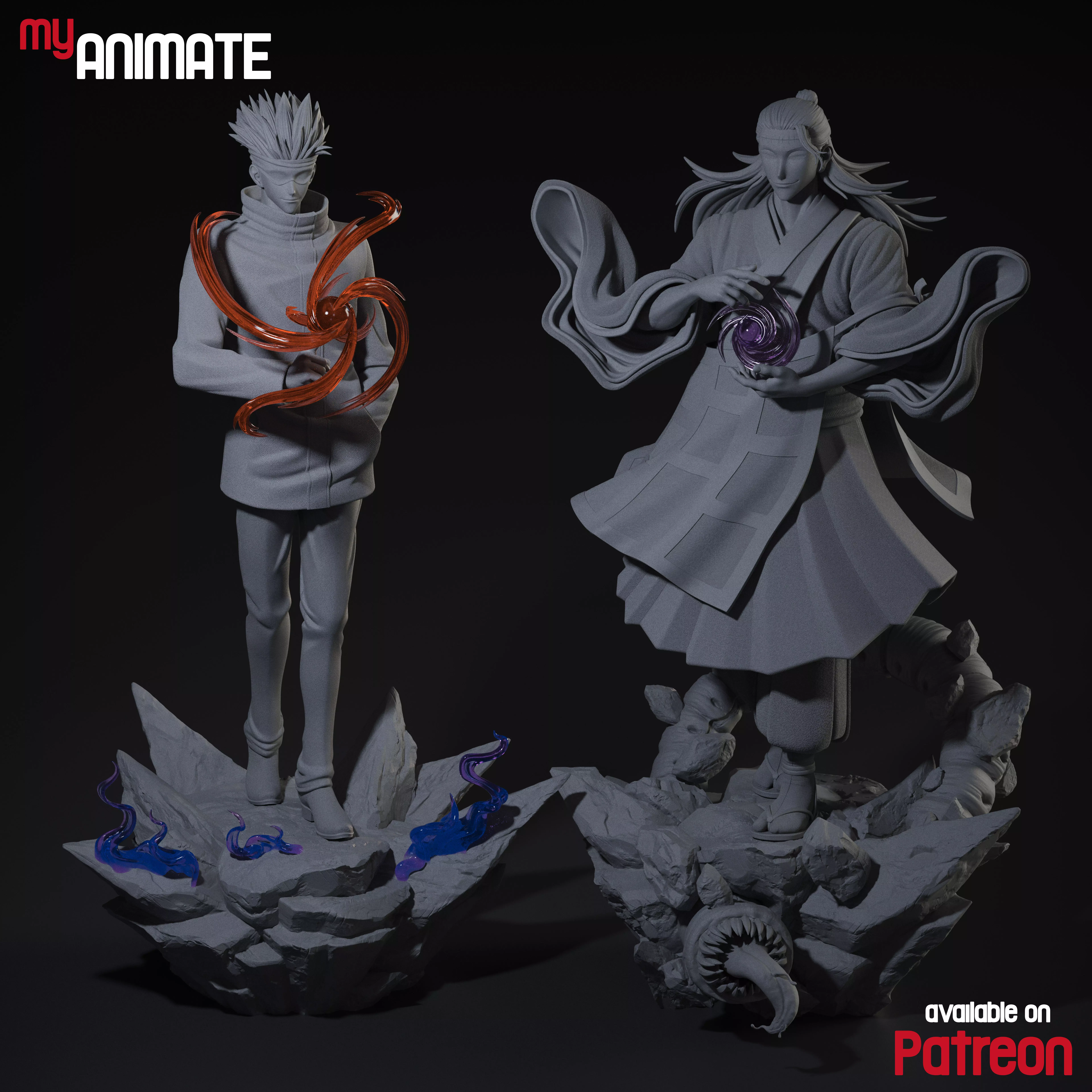 Satoru Gojo from Jujutsu Kaise - myAnimate 3D print model_7