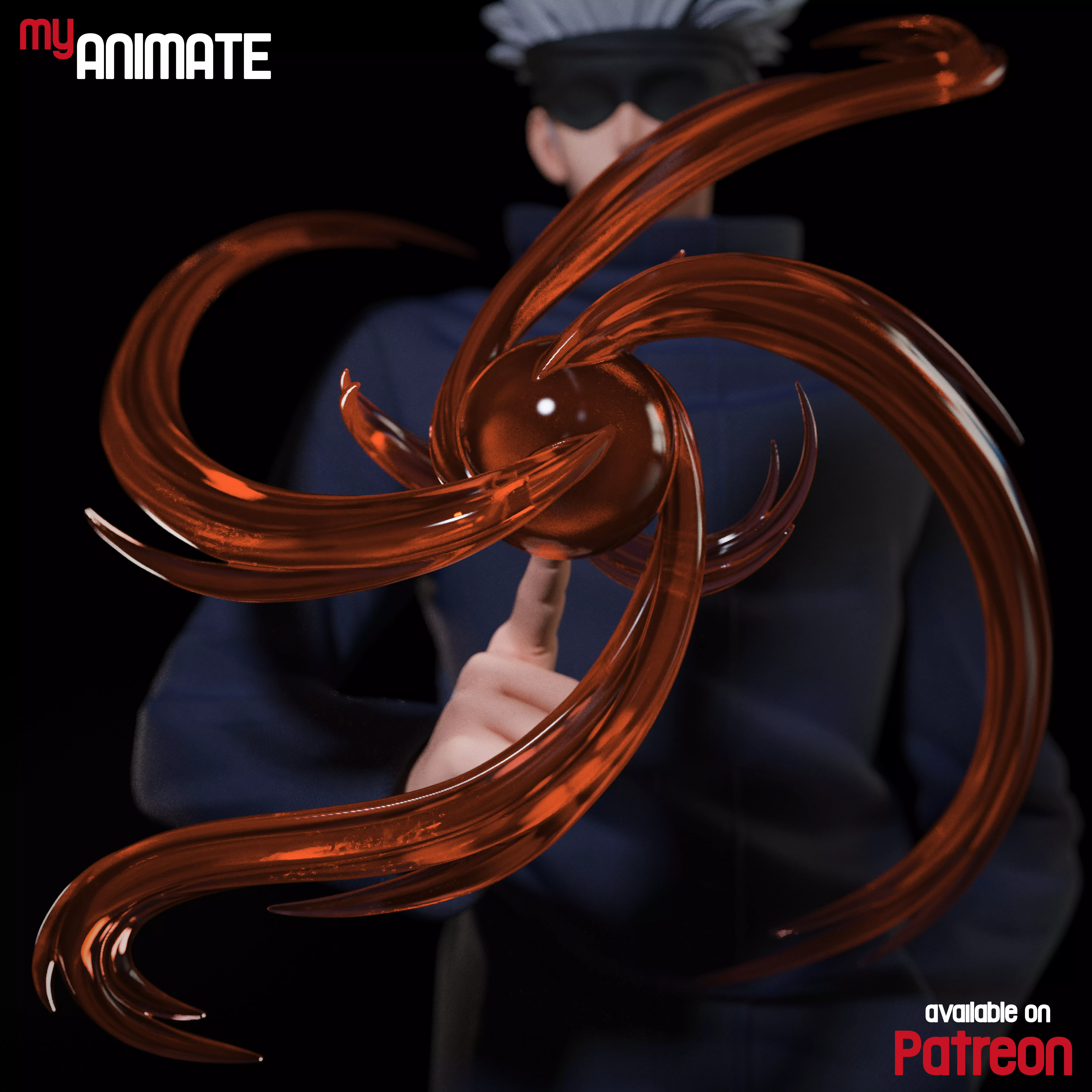 Satoru Gojo from Jujutsu Kaise - myAnimate 3D print model_3