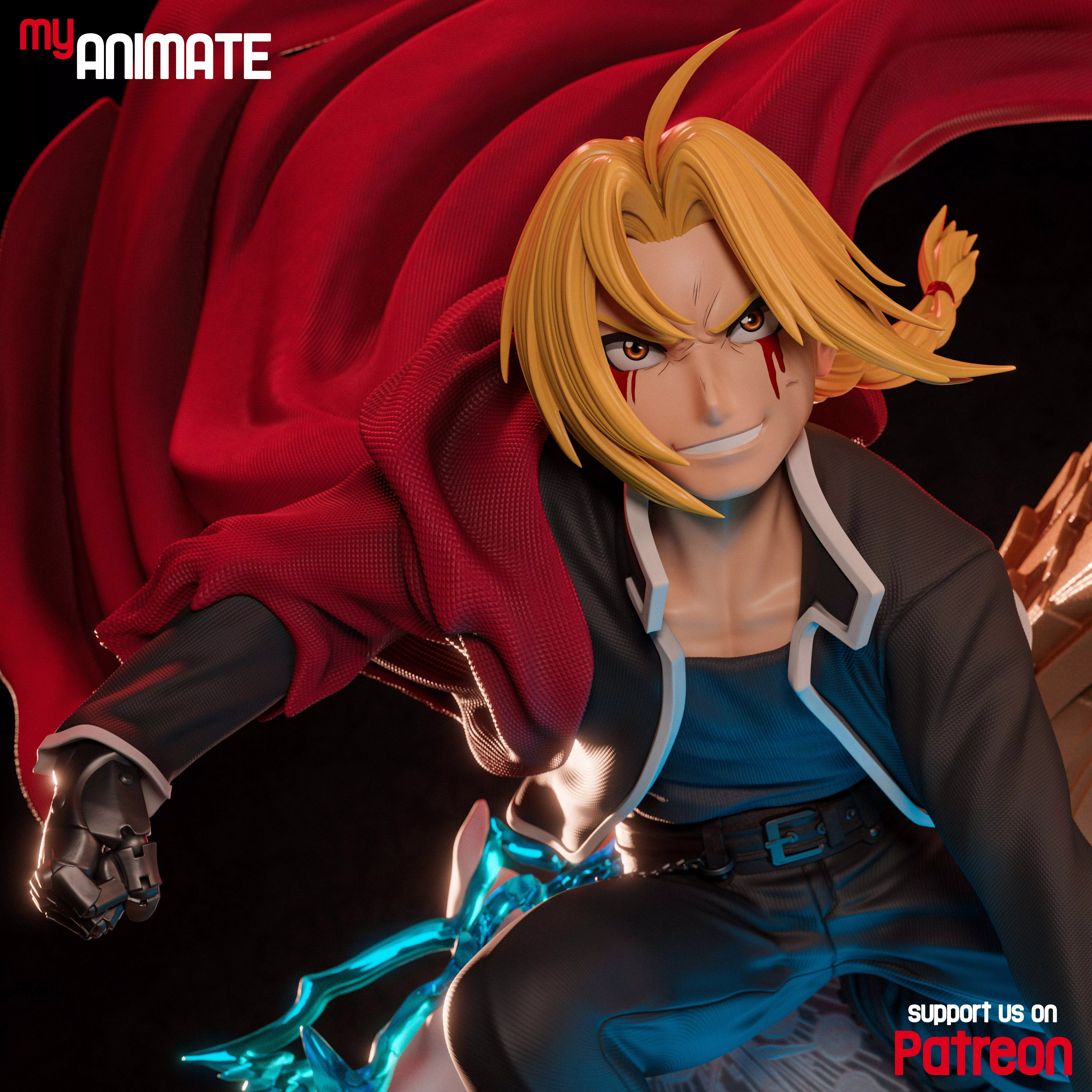 Edward Elric from Full Metal - myAnimate 3D print model_2