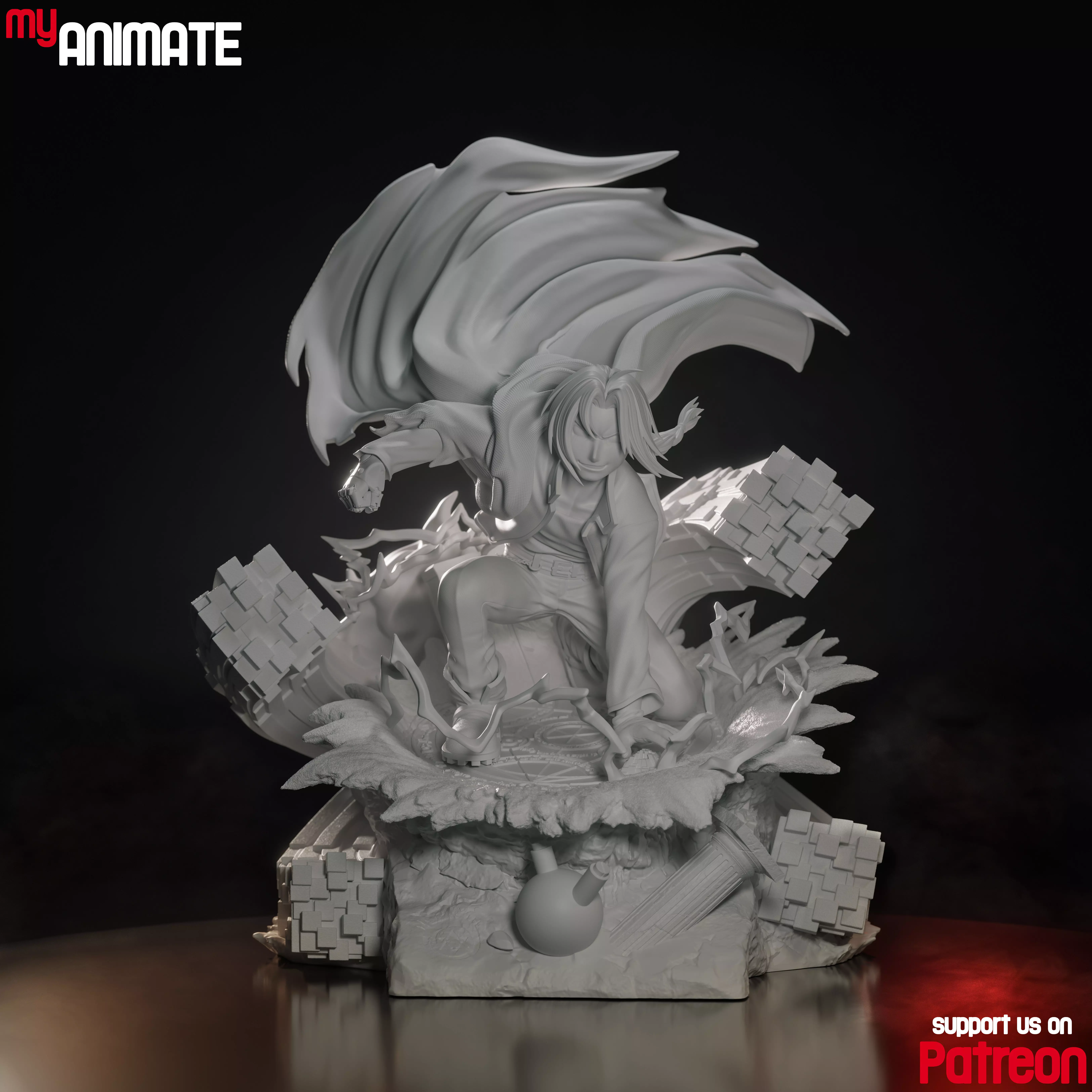Edward Elric from Full Metal - myAnimate 3D print model_5