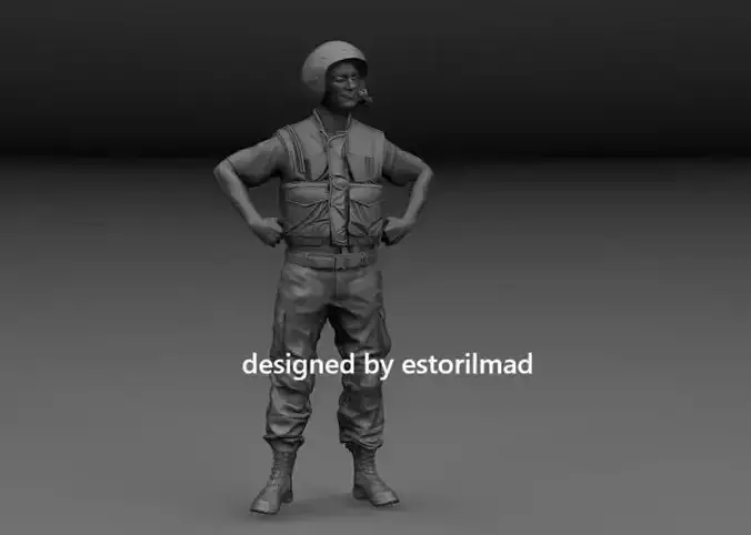US SOLDIER TANK CREW VIETNAM V1 3D print model