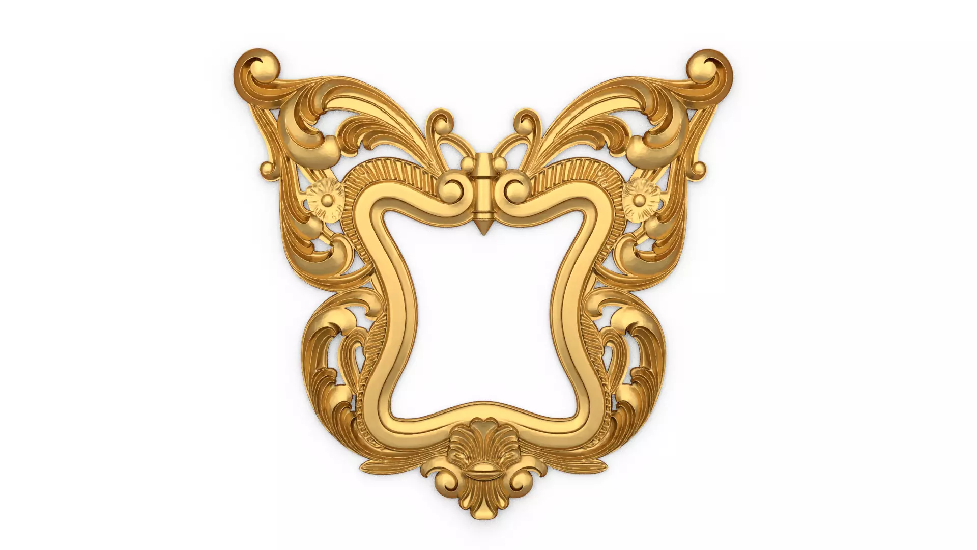 Frame mirror wall ornament onlay 01 3D print model